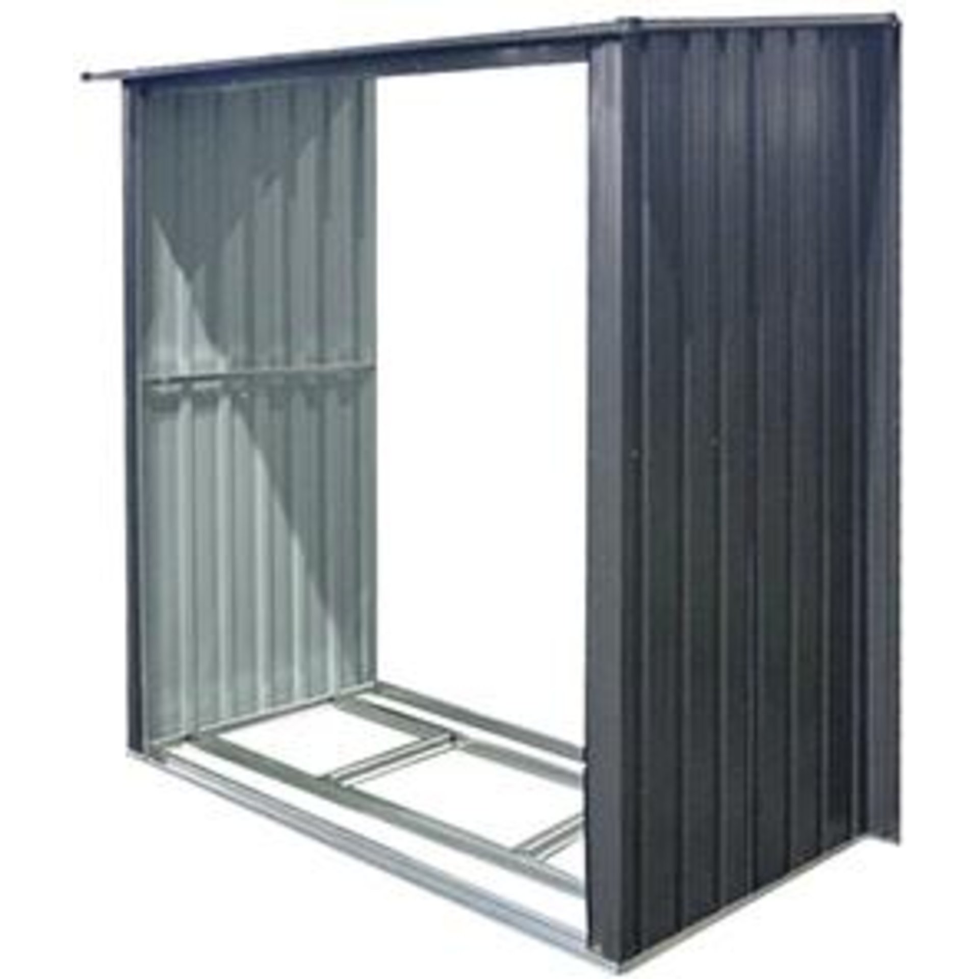 Anbau-Holzunterstandfür Gerätehäuser153 x 81 x 159/170 cmBeschaffungsartikel