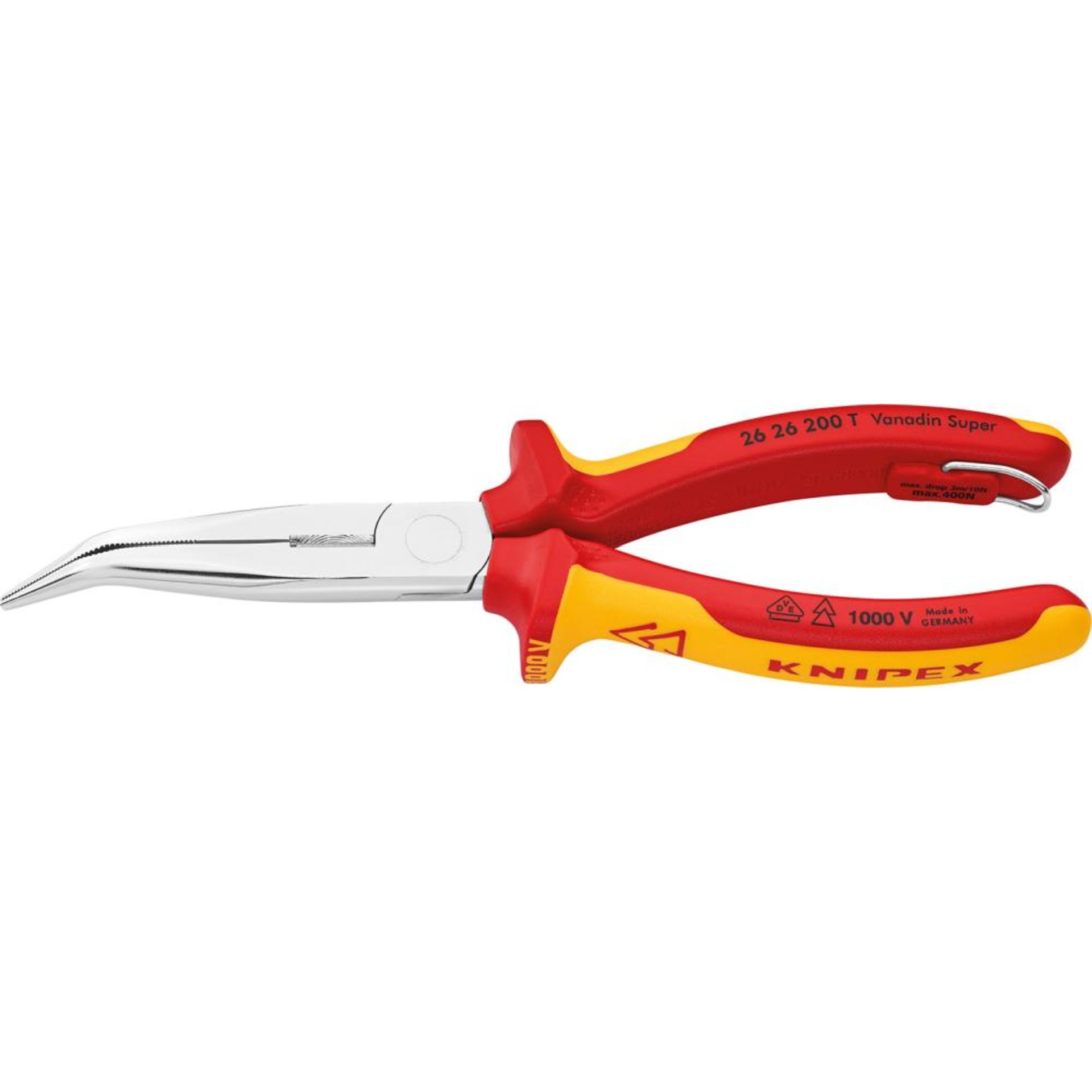 Storchschnabelzange VDE 200mm m.Si-Öse Knipex