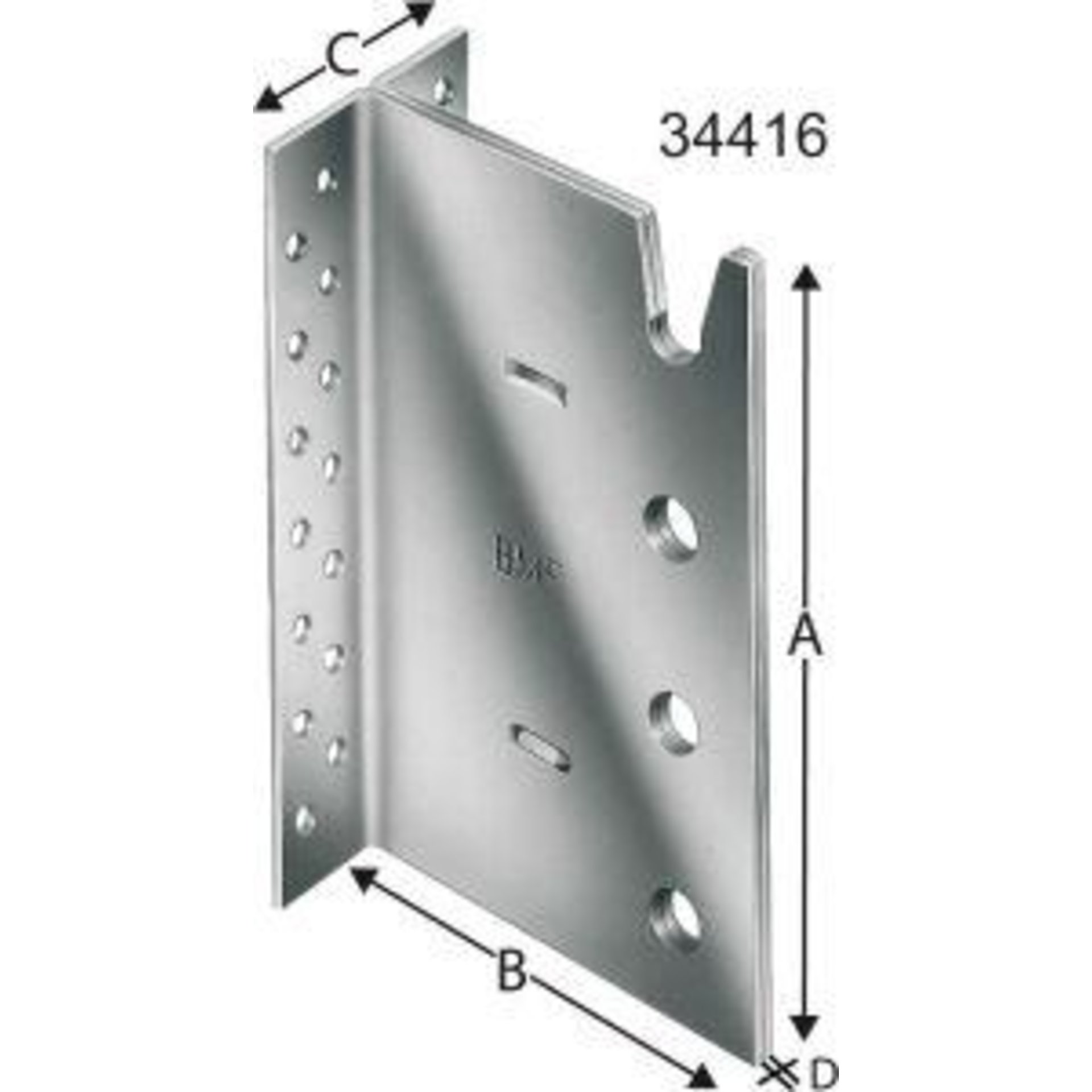Balkenträger BT4, 4-reihig, Edelstahl