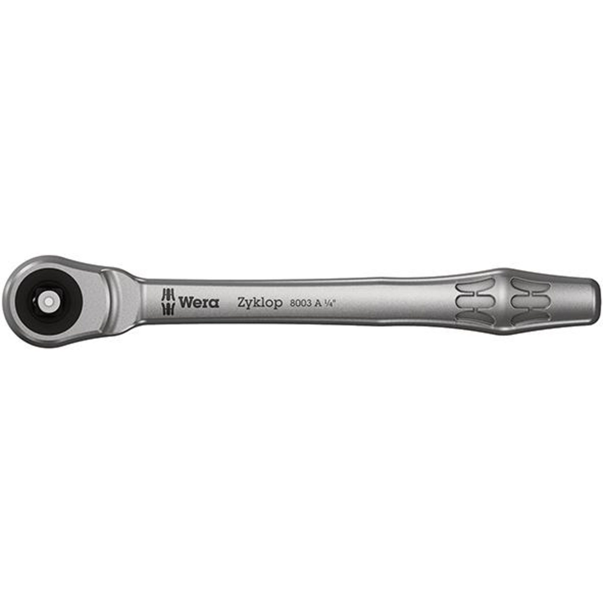 Durchsteck-Knarre 1/4" ZYKLOP metal push Wera