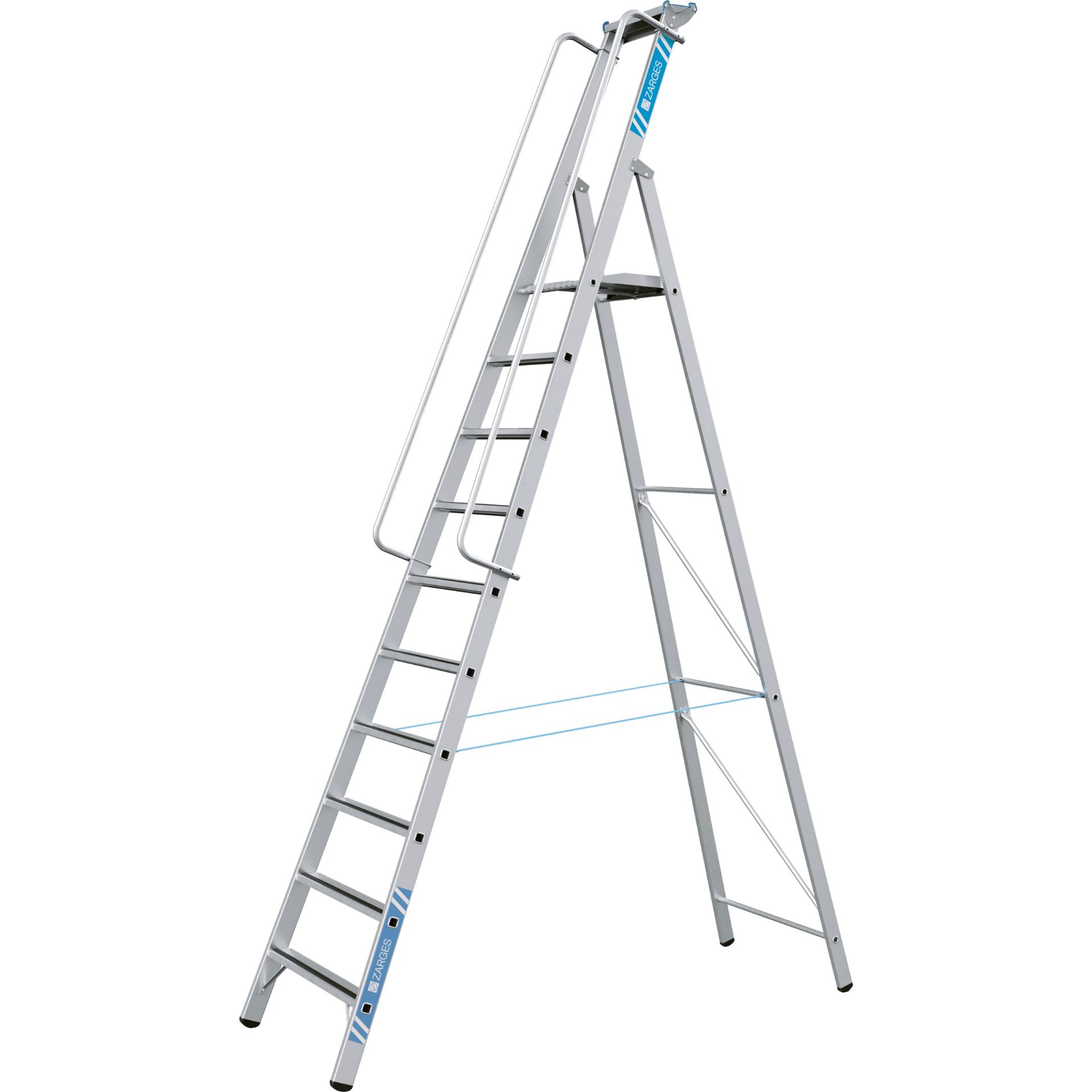 Meistertritt S - LM-Stehleiter m Plattform 10 Stufen