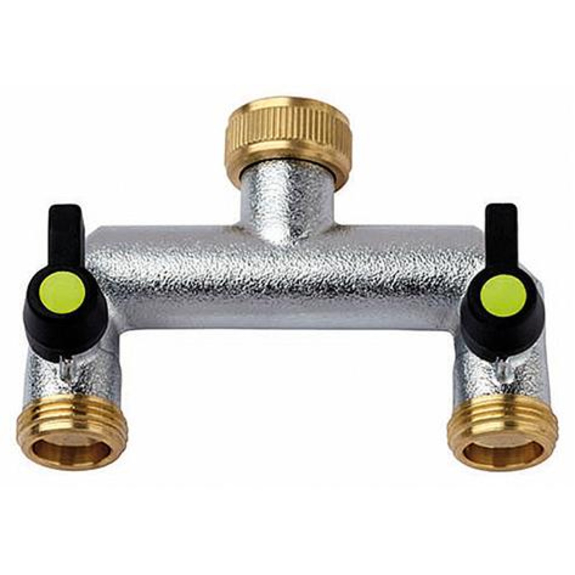 2-Wege-Verteiler 3/4" verchromt Beschaffungsartikel