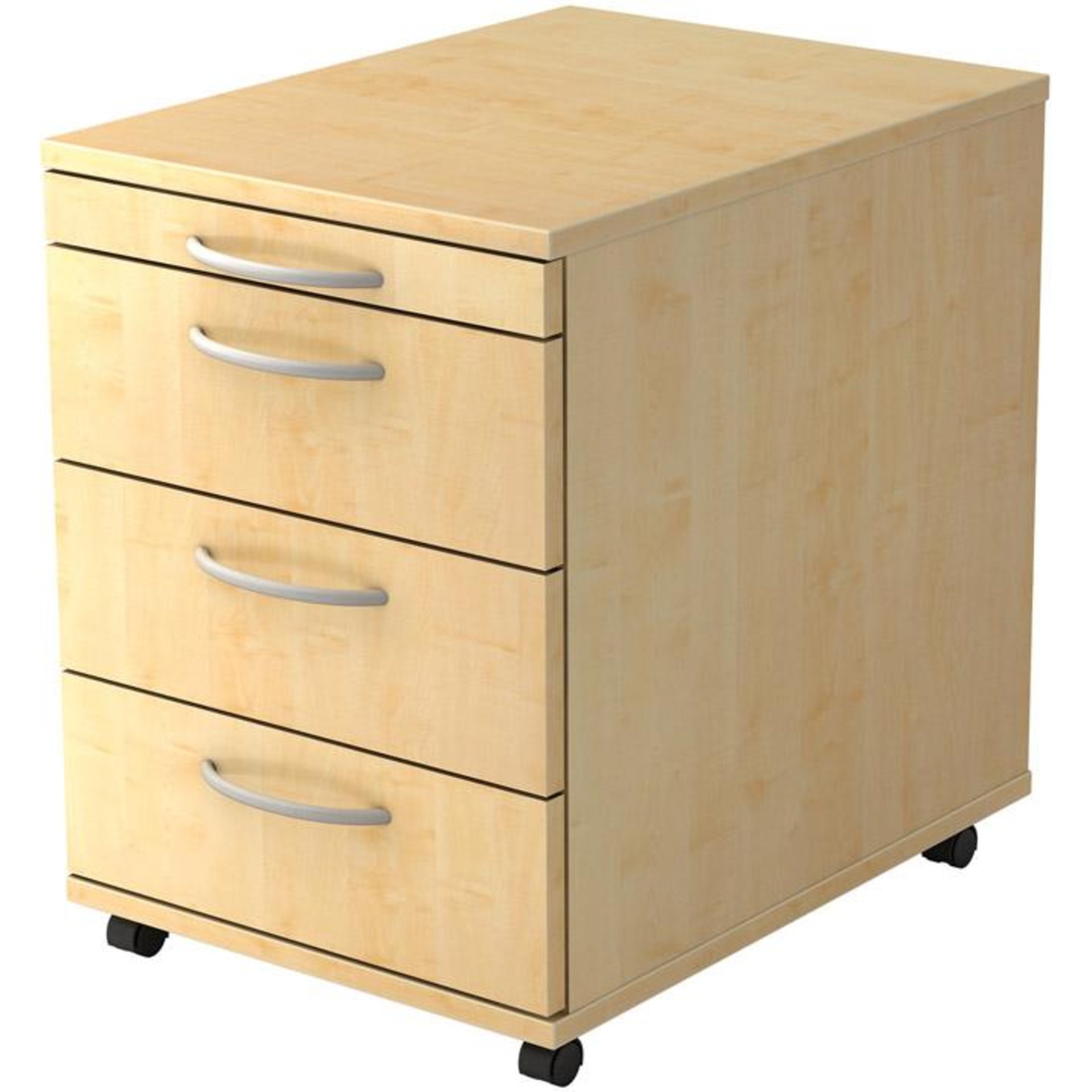 Rollcontainer zur Schreibtisch-Serie B, 3 Schübe