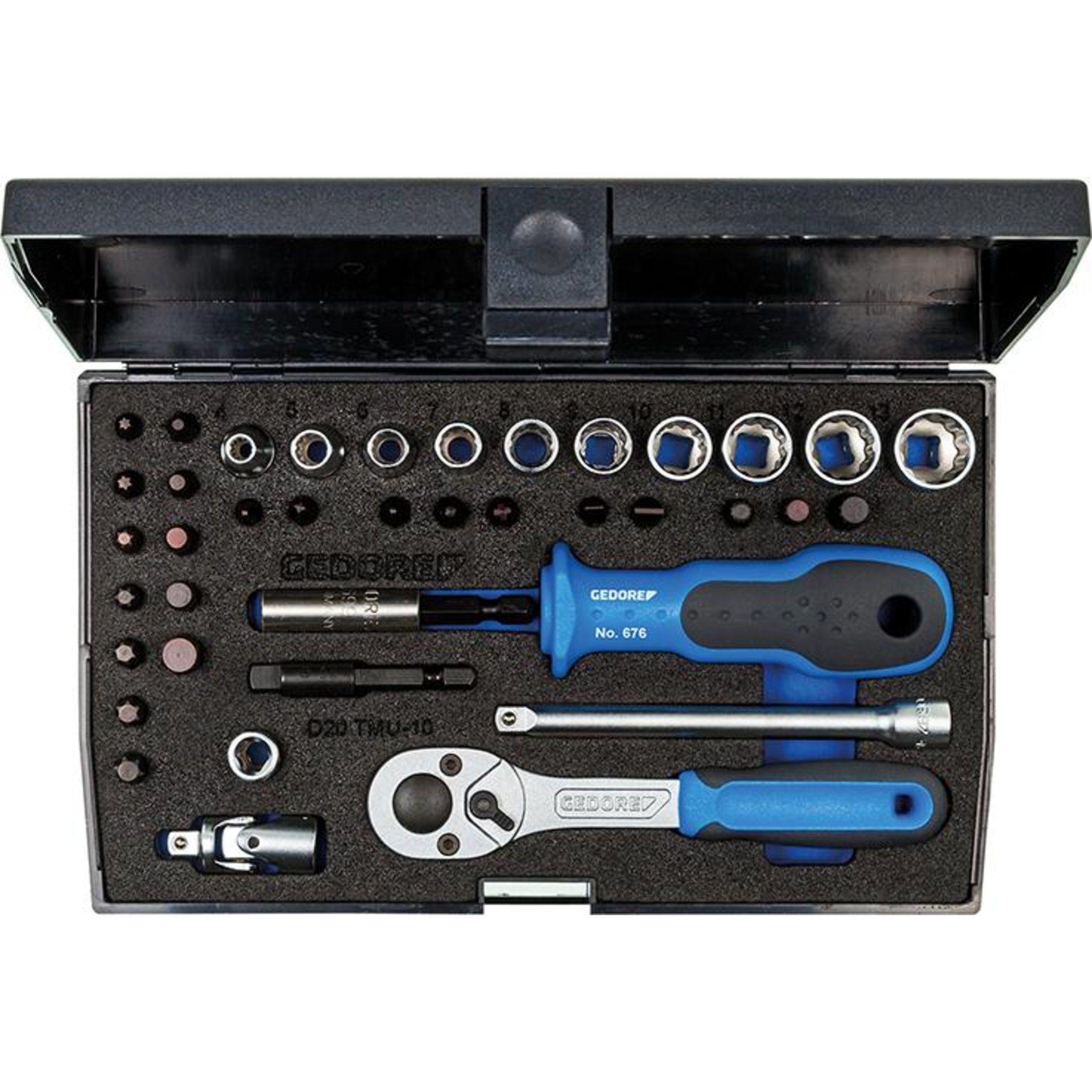 Steckschlüssel-Garnitur 1/4" D20TMU-10 40-teilig Gedore