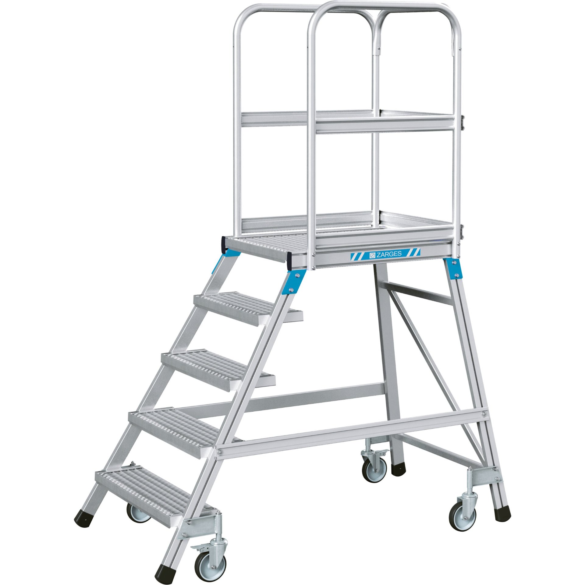 Podesttreppe, einseitig 5 Stufen