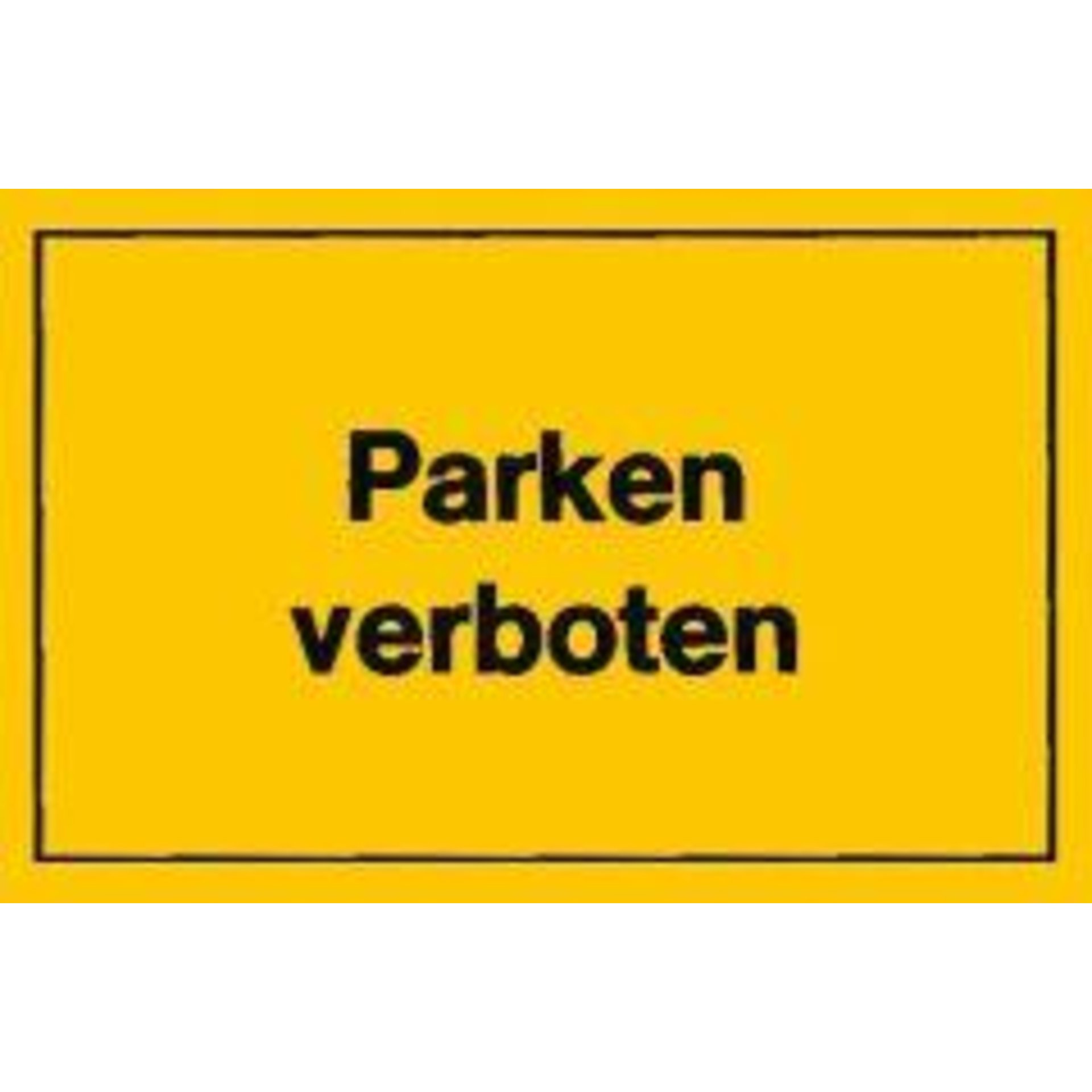 Verbotsschild 400x250mm Parken verboten