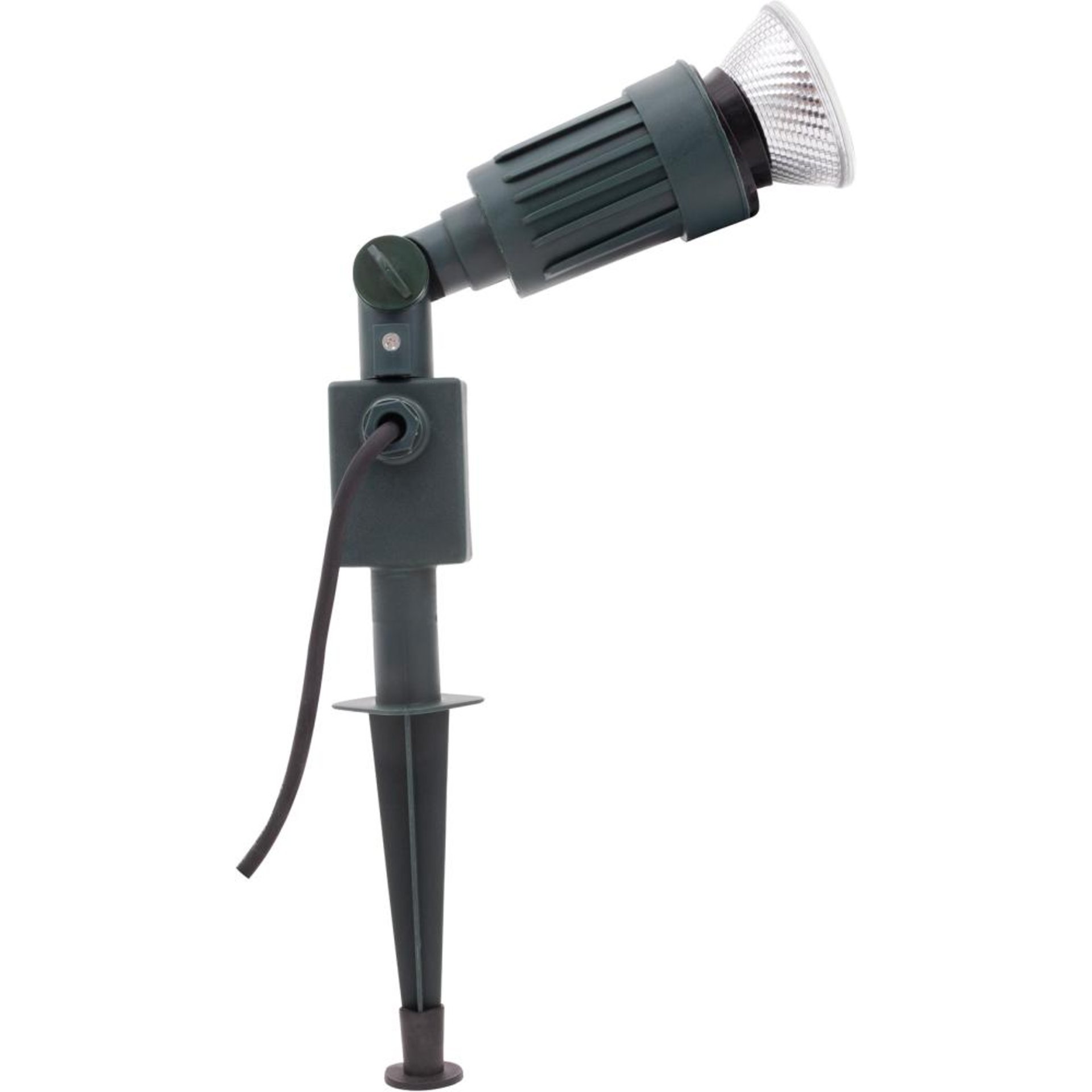 Erdspieß mit Gartenspot 1-fach IP44 1,4m 1xE27 grün REV