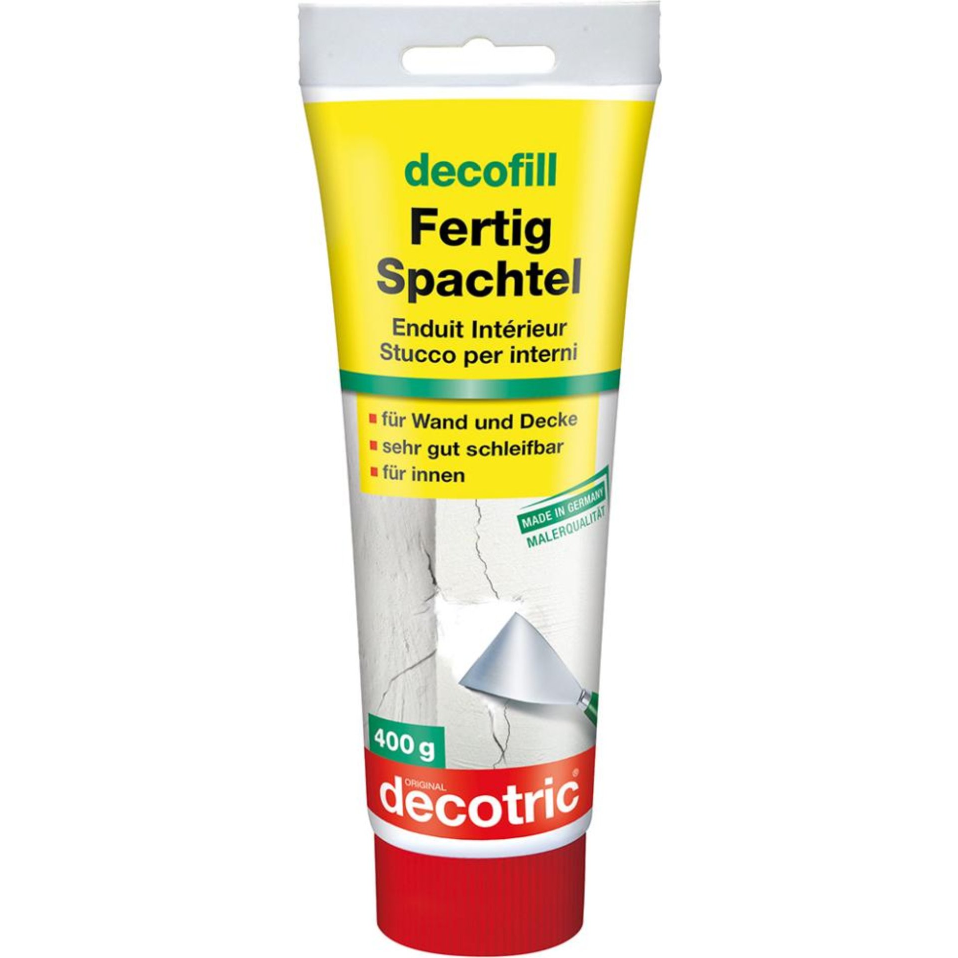 Decofill Fertigspachtel 400 g Tube,innen decotric