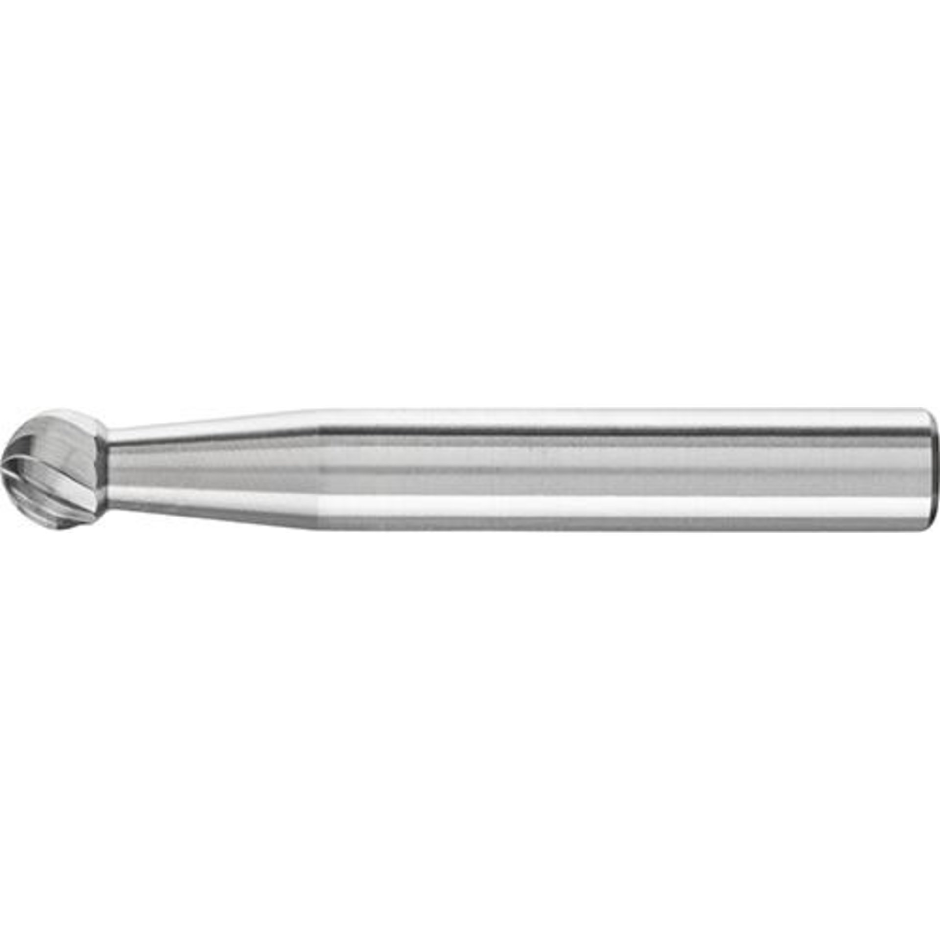 HM-Frässtift KUD, Kugelform, Zahnung 3