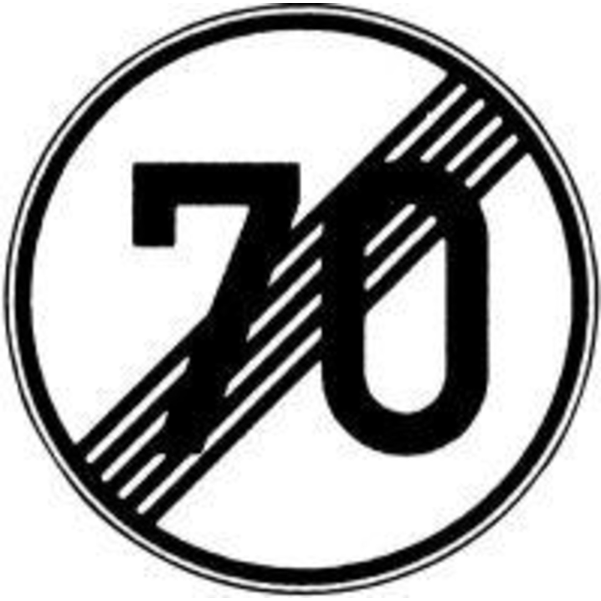 VKZ.278-70 Ronde 600mm Ende 70 km/h RAL-Gütezeichen Folie RA1