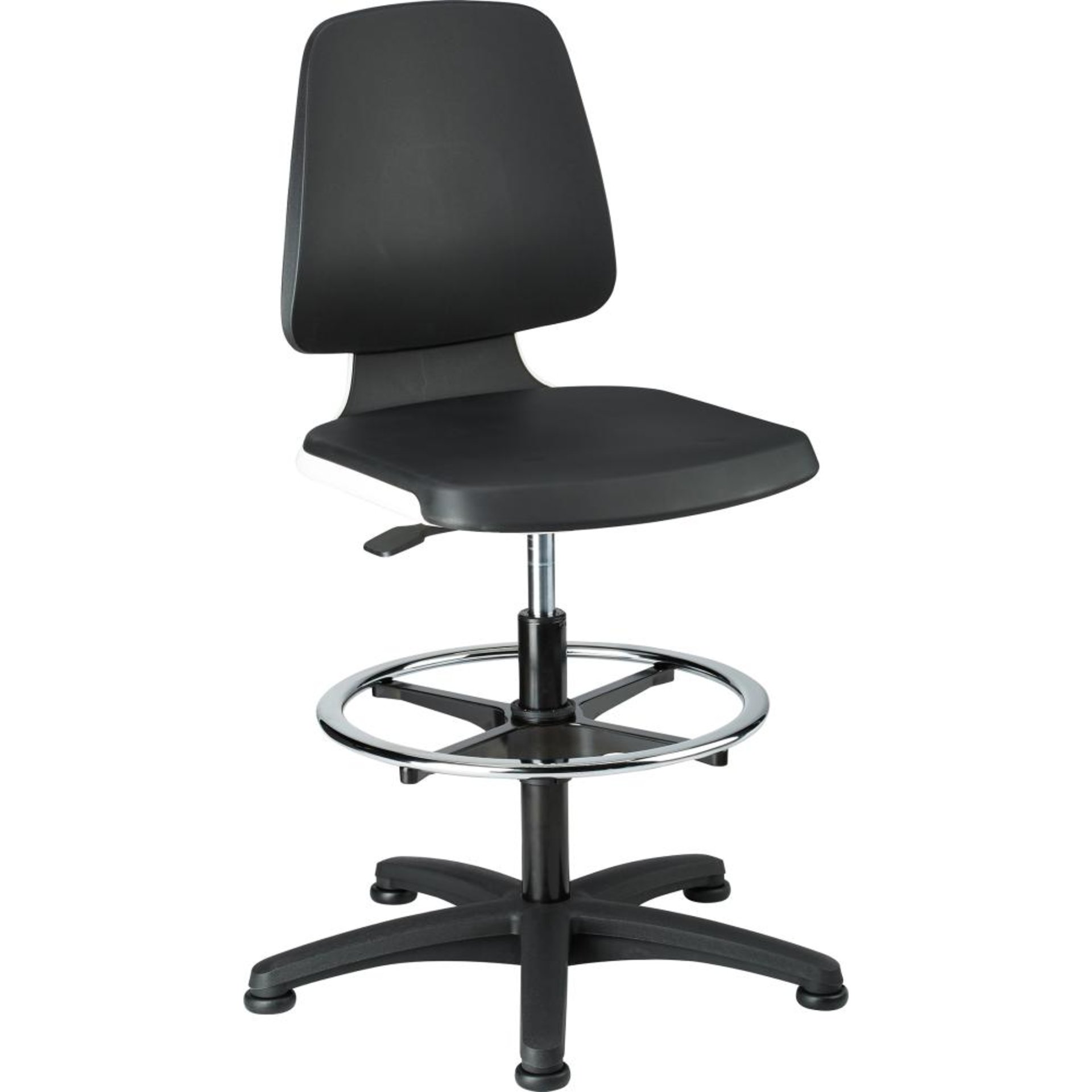 Bimos Arbeitsstuhl Labsit 3, PU weiß Sitzhöhe 520-770 mm