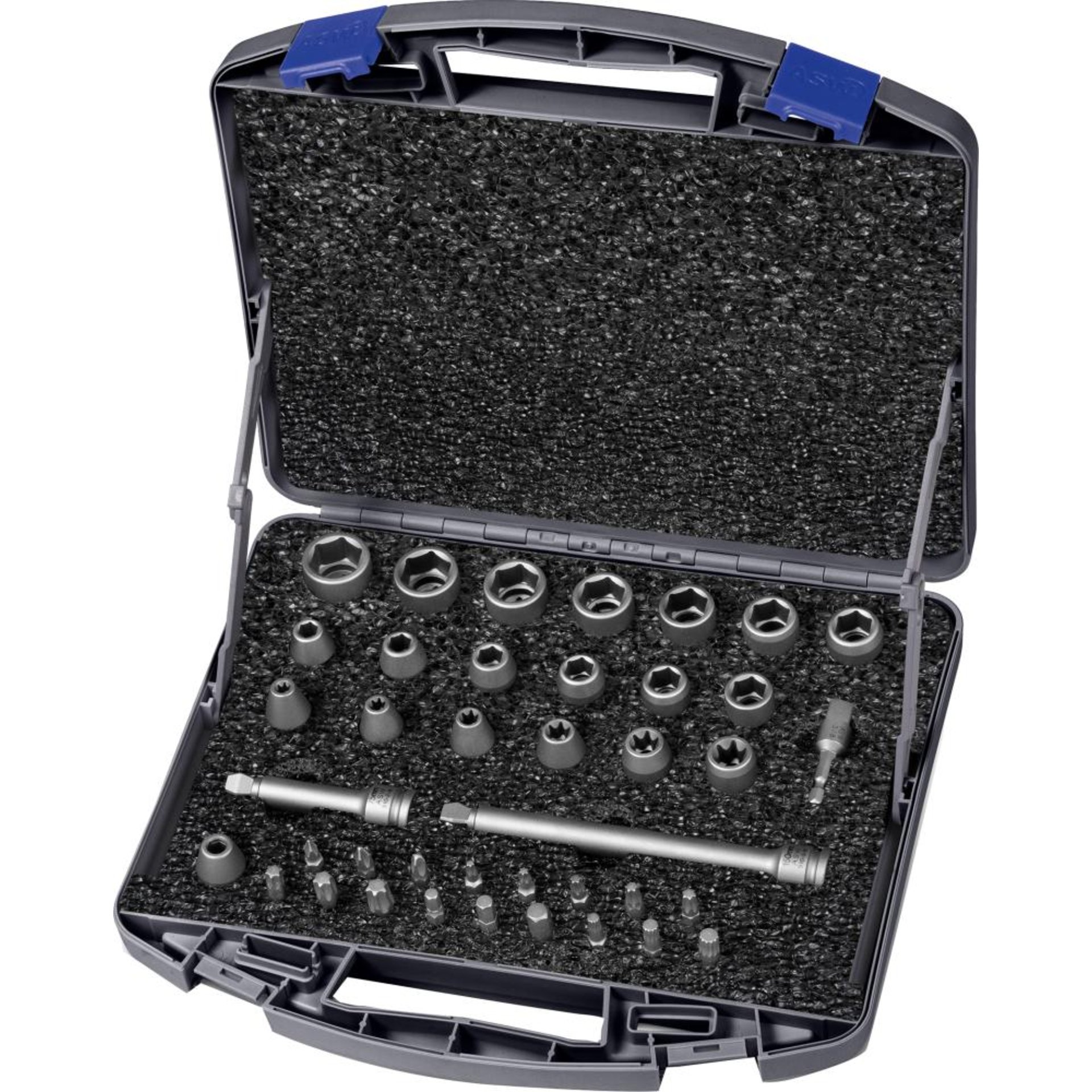 Kraft- Steckschlüssel-Satz 3/8" 40-teilig ASW