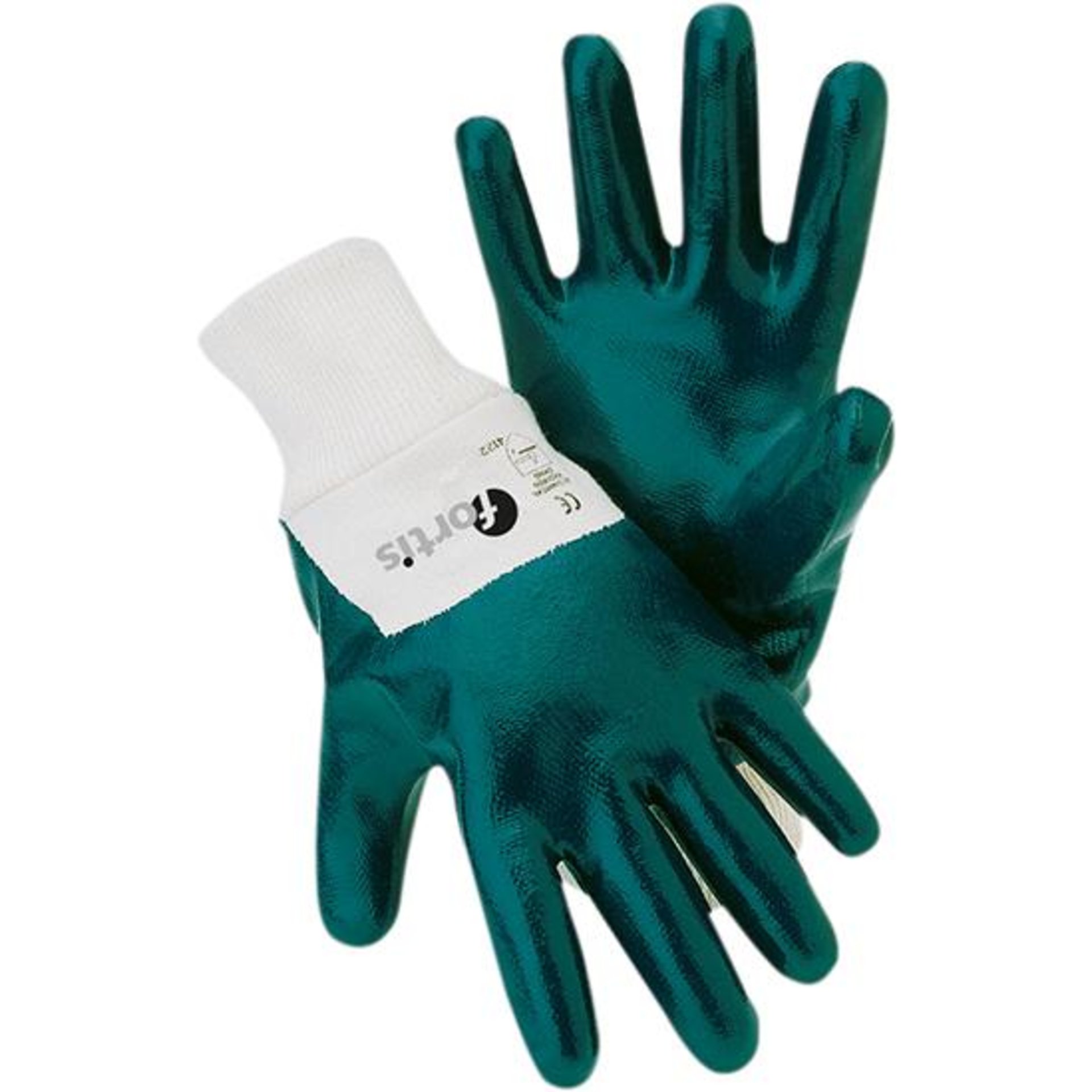Nitrilhandschuh Mechanic blue mit Strickbund