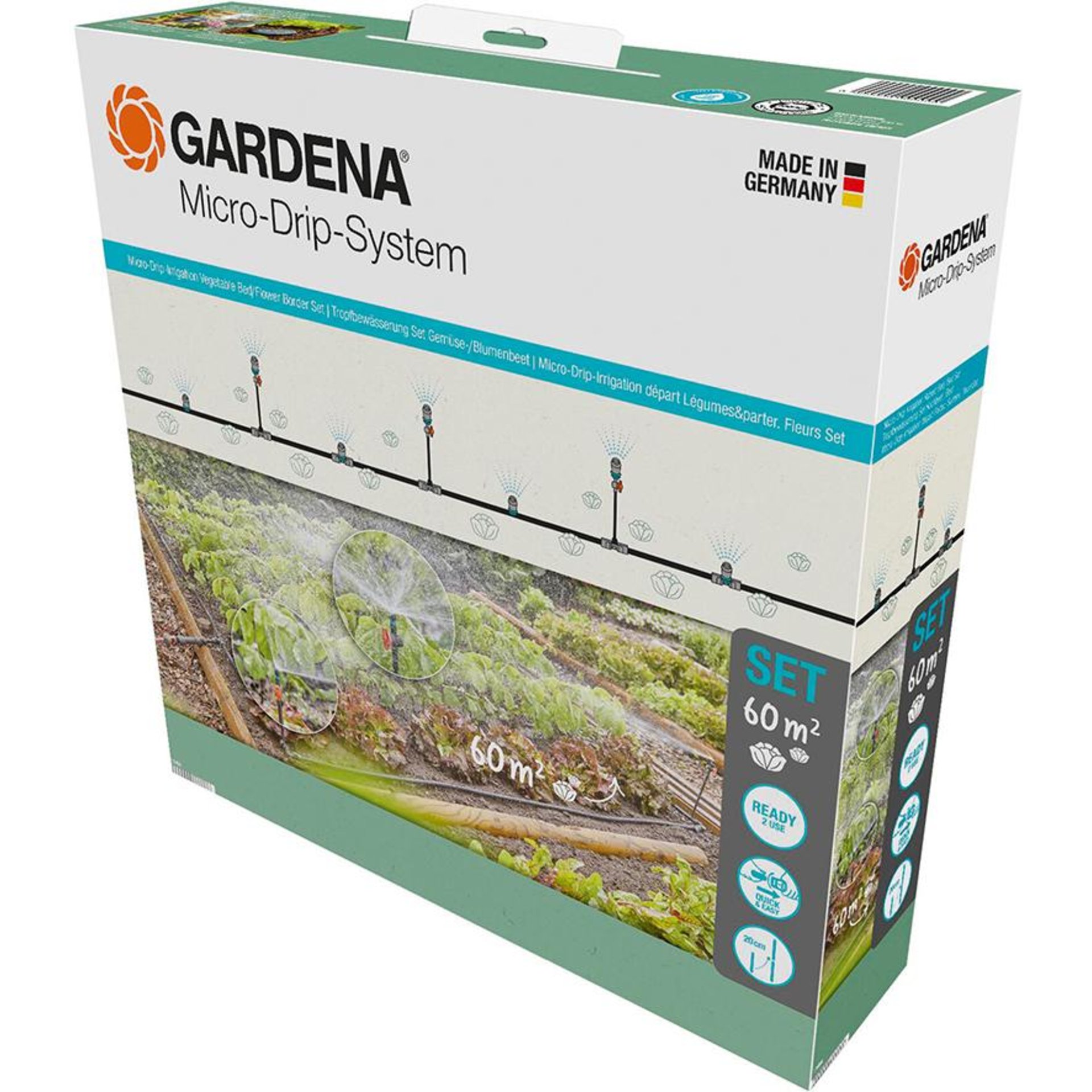 Tropfbewässerung-Set Gemüse-/Blumenbeet 60 m² Beschaffungsartikel
