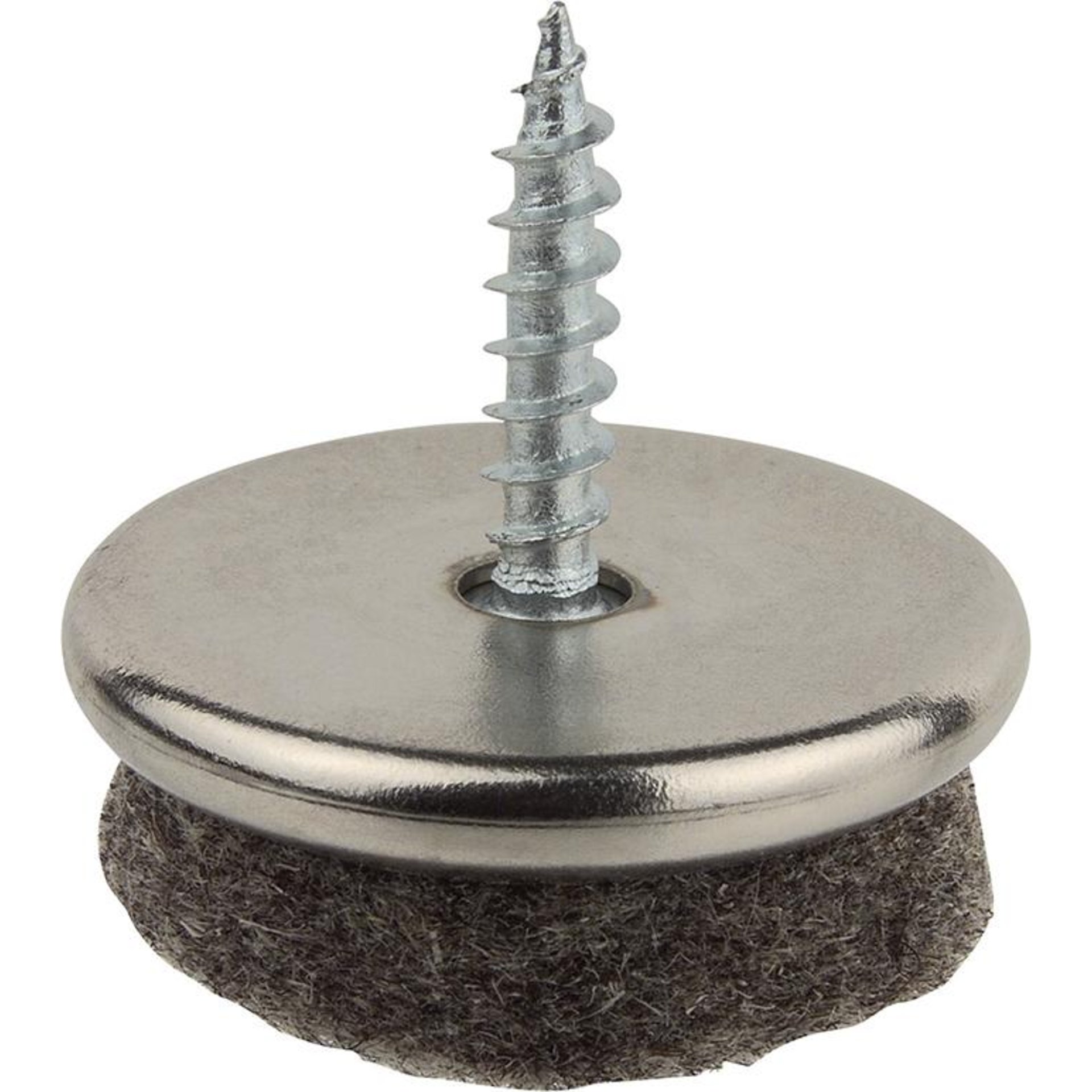 Möbelgleiter, Metall mit Filzgleitfläche