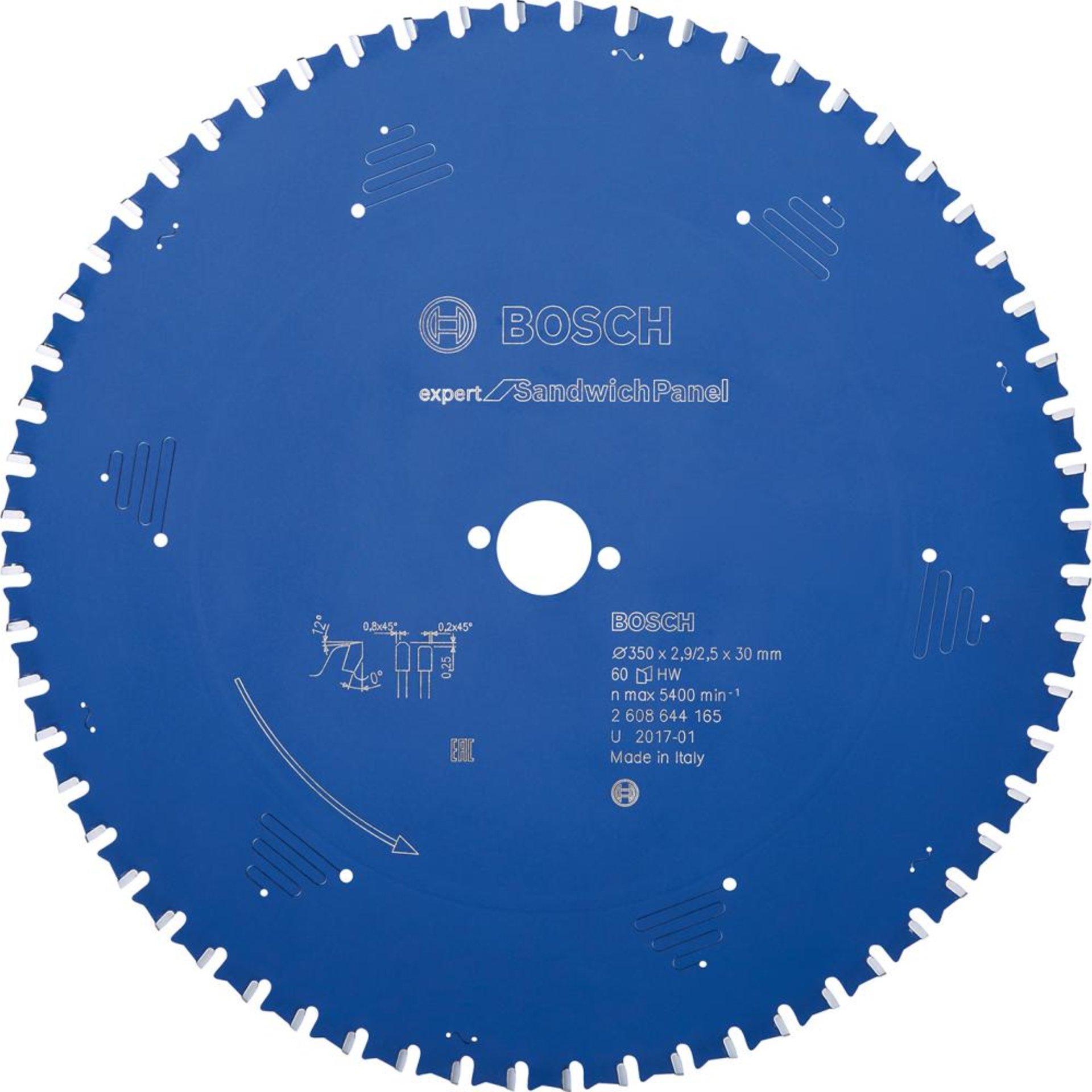 HM Kreissägeblatt 350x2,9x30mm Z60 TF BoschExpert SandwichPanel