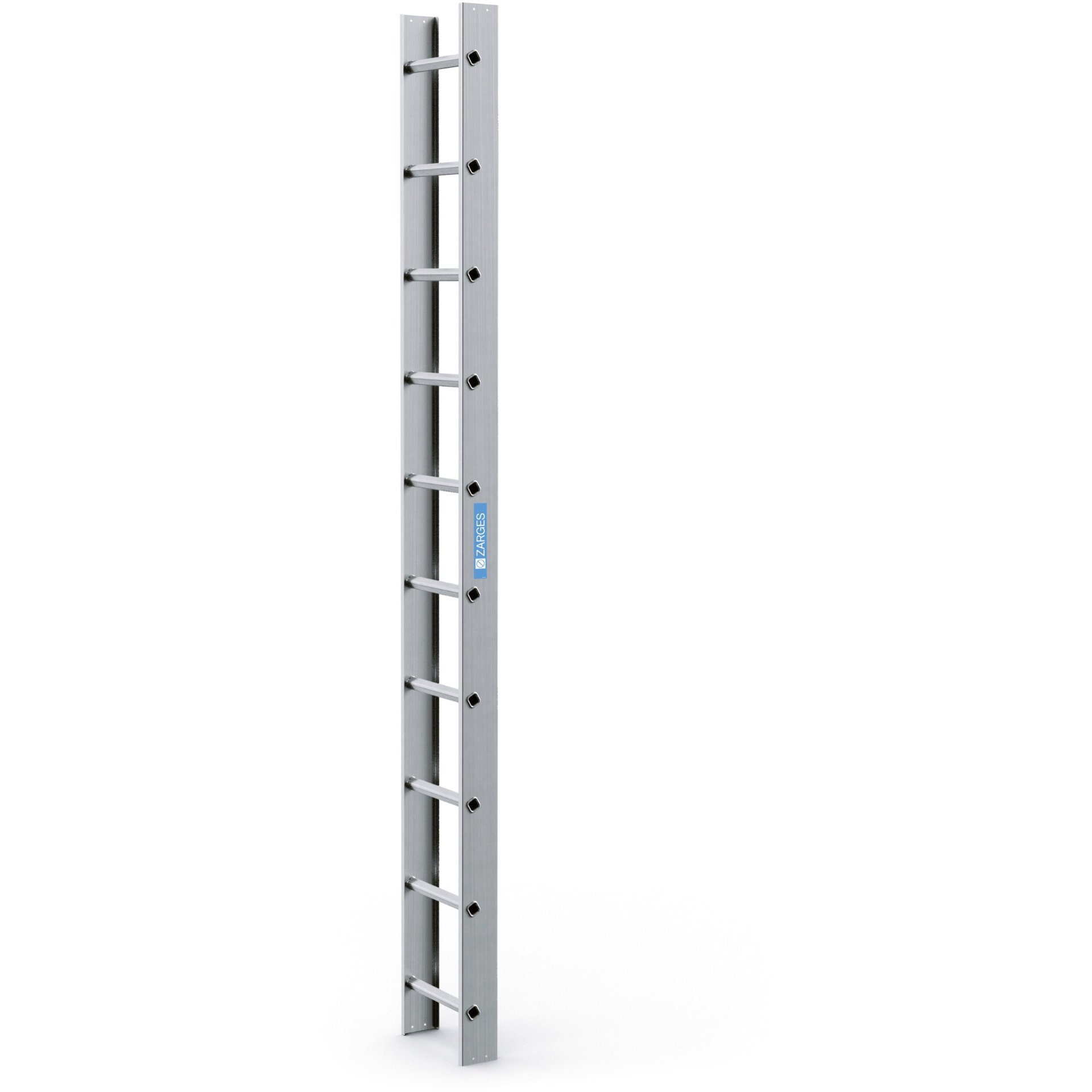 Dachleiter 2,8 m Alu natur 10 Sprossen