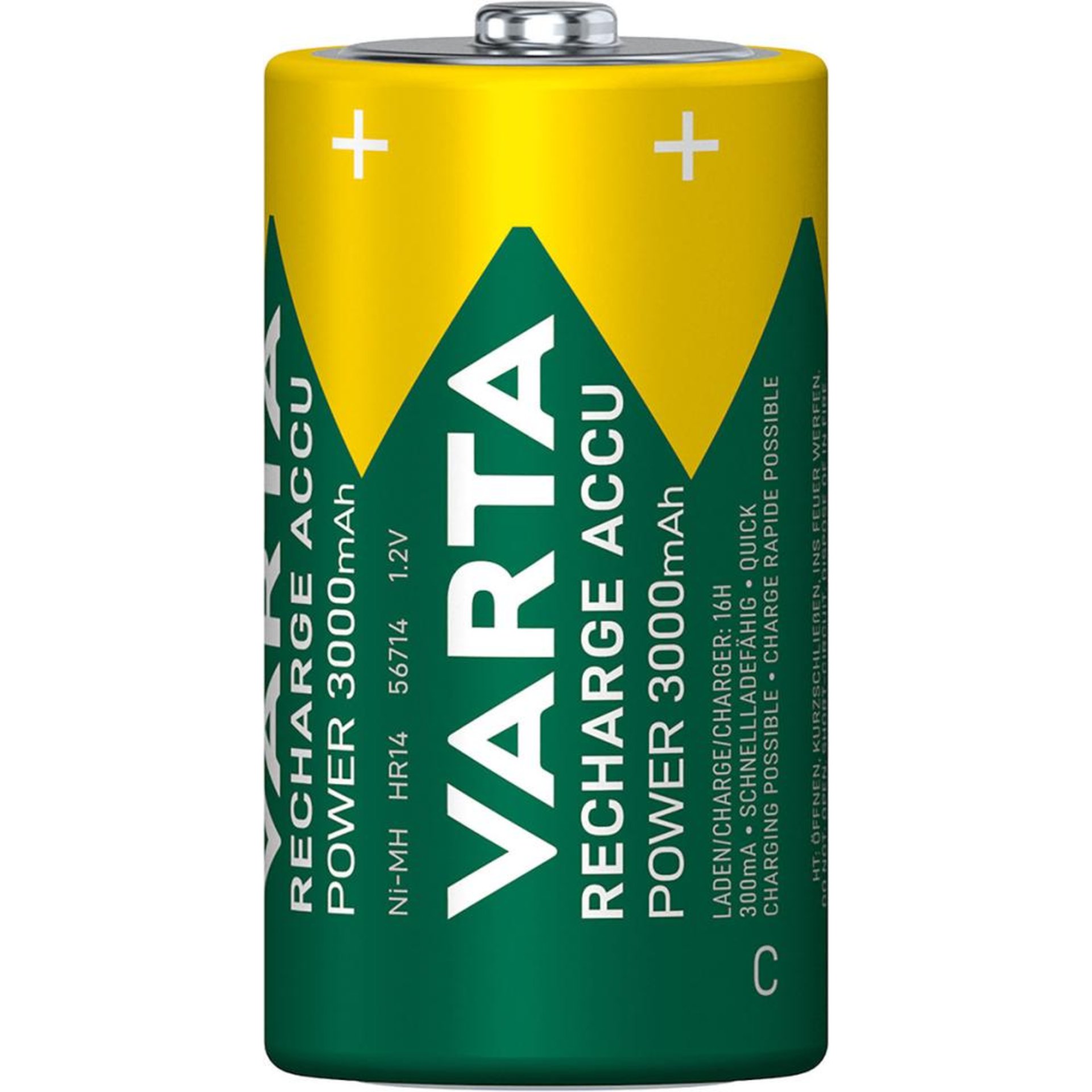 Batterie RECHARGEABLE Akku C 3000mAh VARTA
