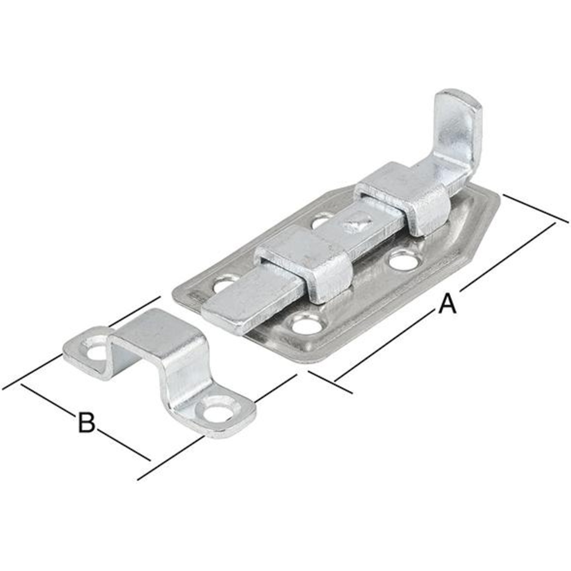Mini-Riegel m.Schlaufe 40x22 mm verz.