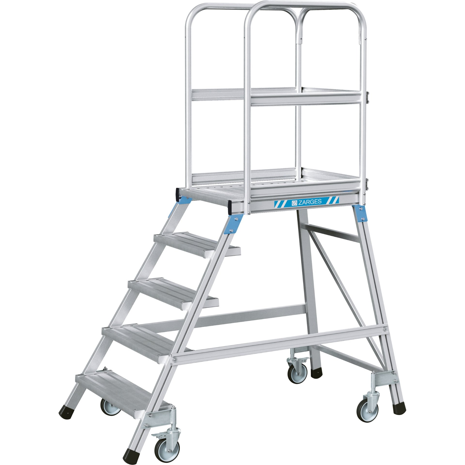 Podesttreppe, einseitig 5 Stufen