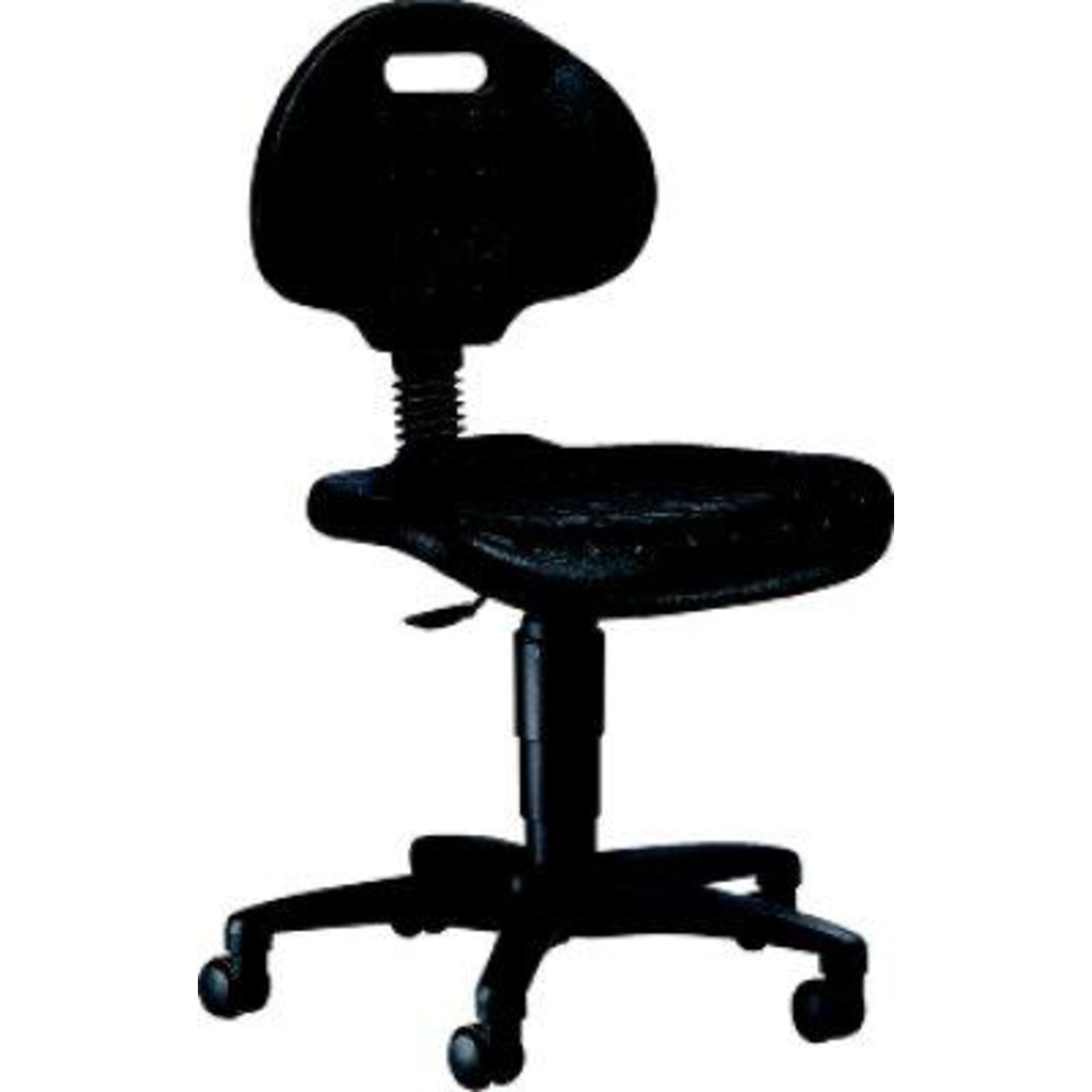 Arbeitsstuhl TEC 20 Sitz PU-Schaum schwarz Sitzhöhe 420-550 mm mit Rollen