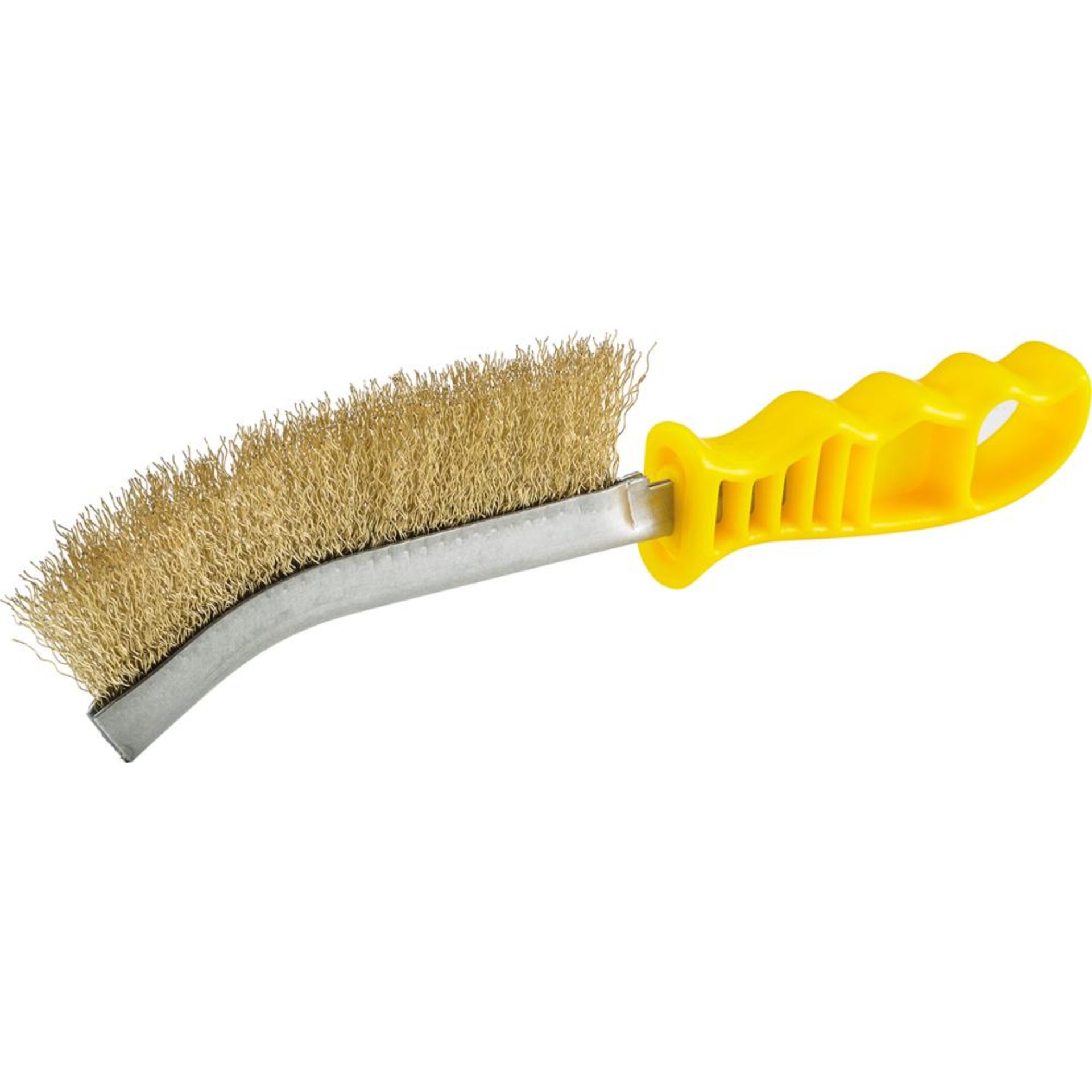 Universal-HanddrahtbürsteMessingdraht gewellt Kunststoffgriff 280 x 25 mm FORTIS