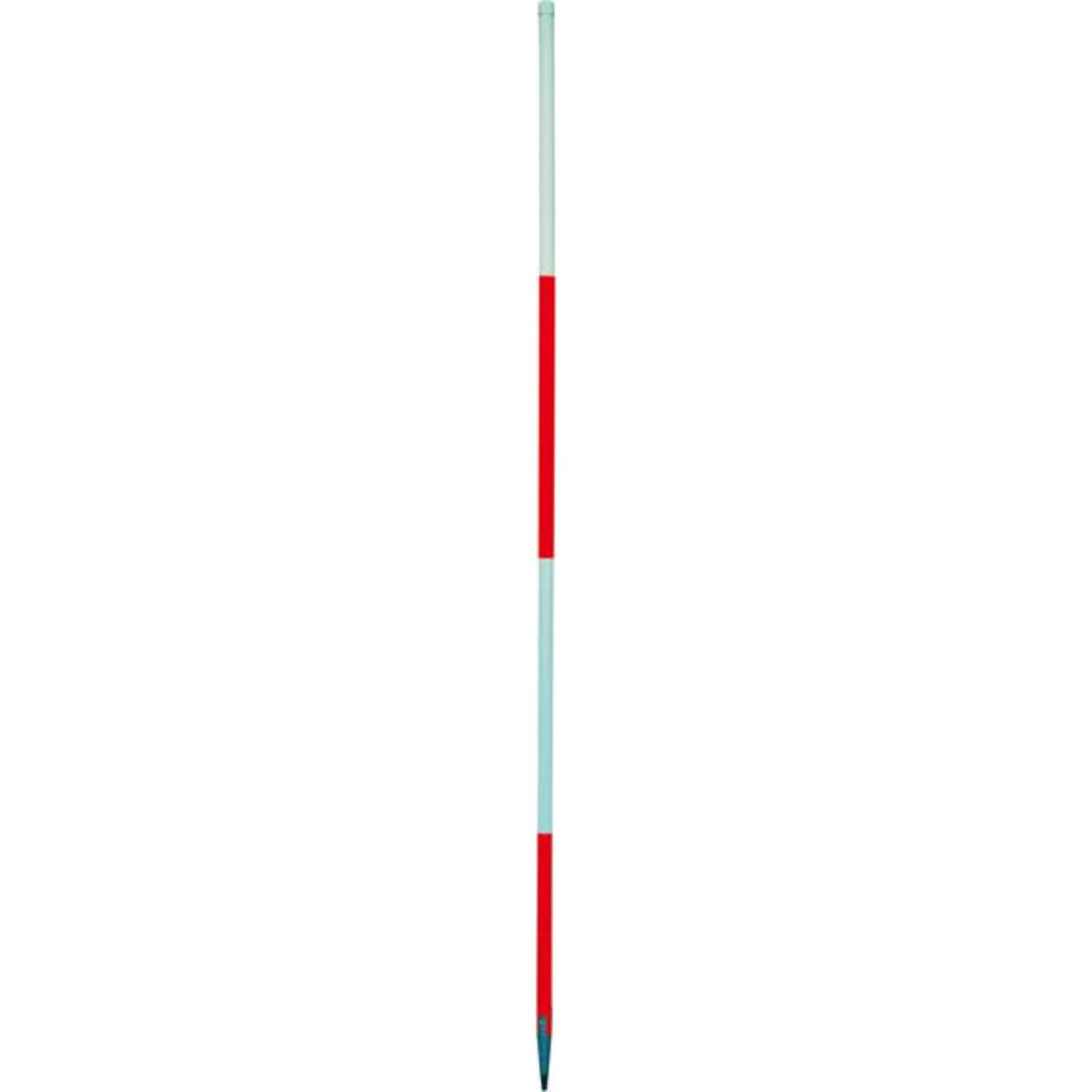Baufluchtstab 2,16m, Stahl,steckbar,2.Spitzen