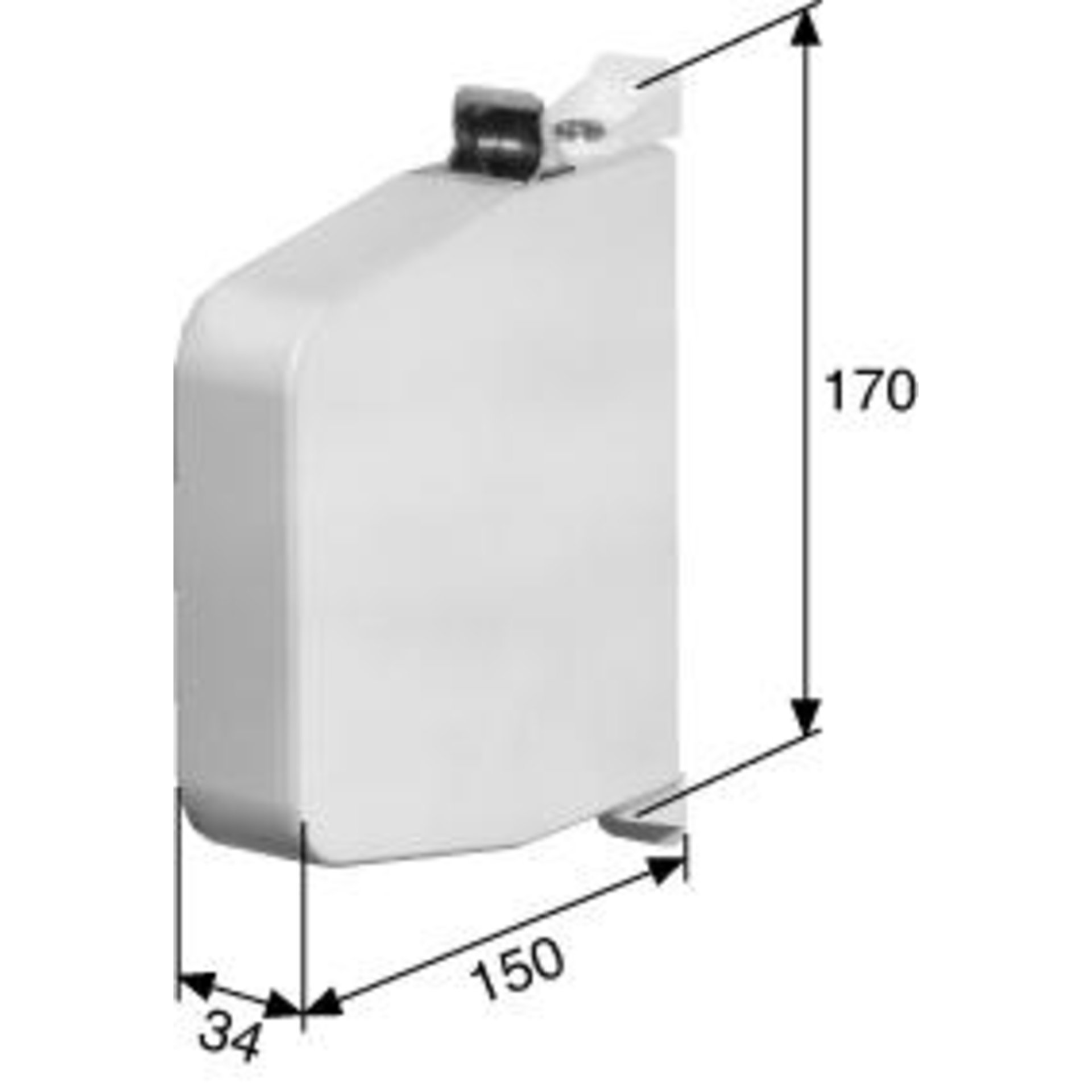 PIVO Aufschraub-Gurtwickler 120502 weiß