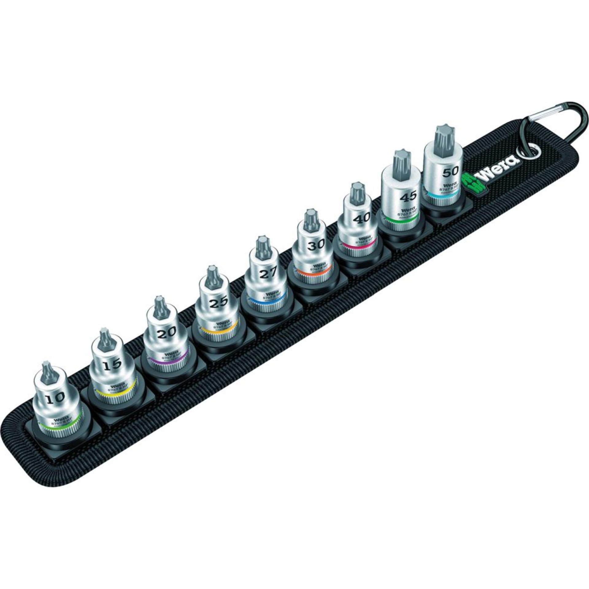 Schraubendrehereinsatz Satz mit Haltefunktion 3/8" T10-50 9-teilig Wera