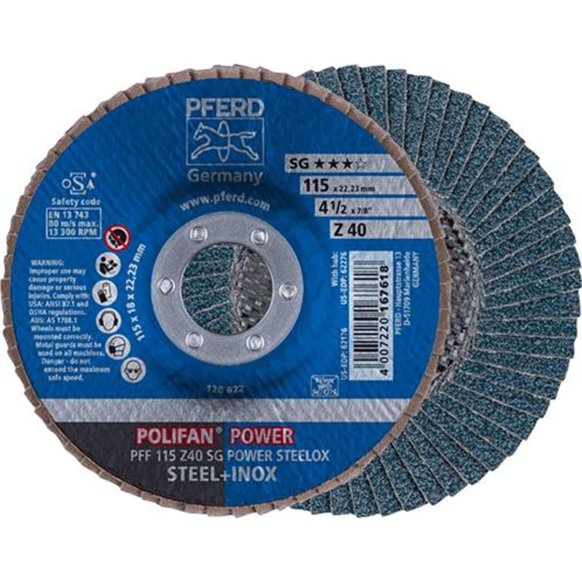 Fächerschleifscheibe POLIFAN Z SG POWER STEELOX