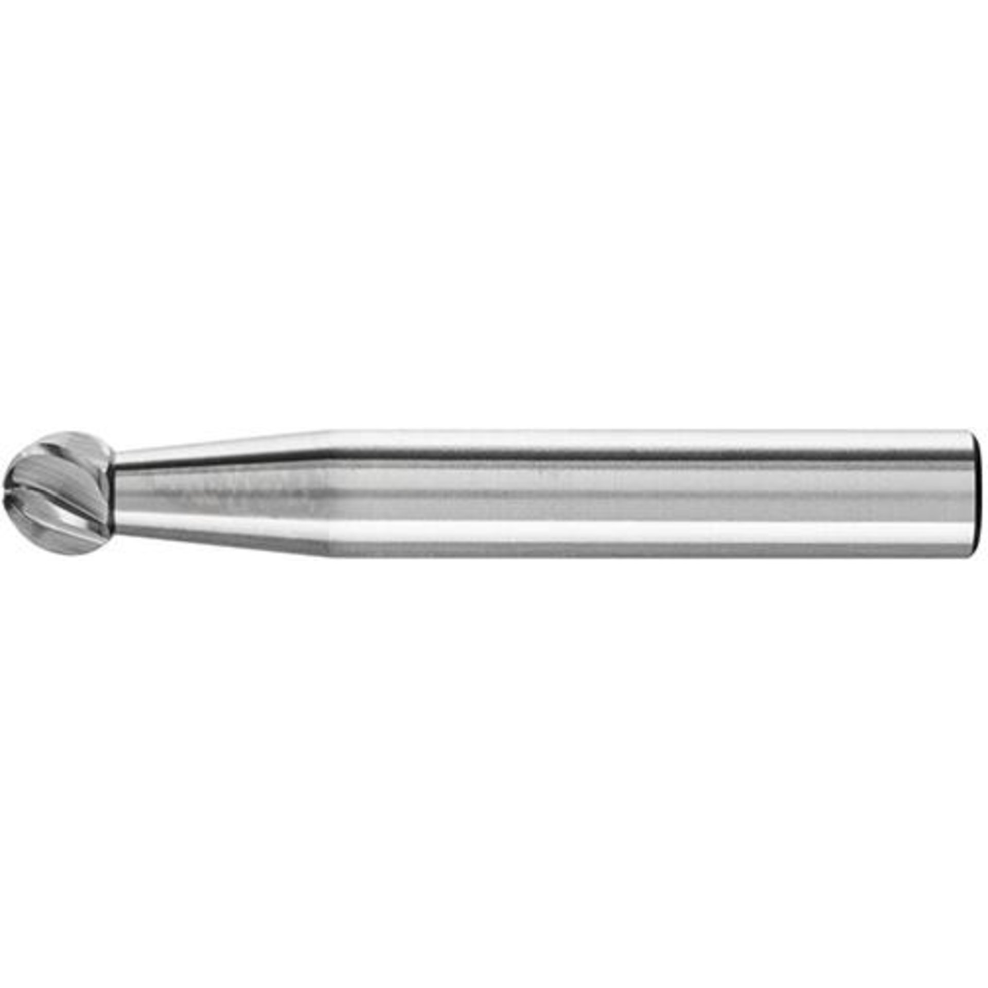 HM-Frässtift KUD, Kugelform, Zahnung INOX