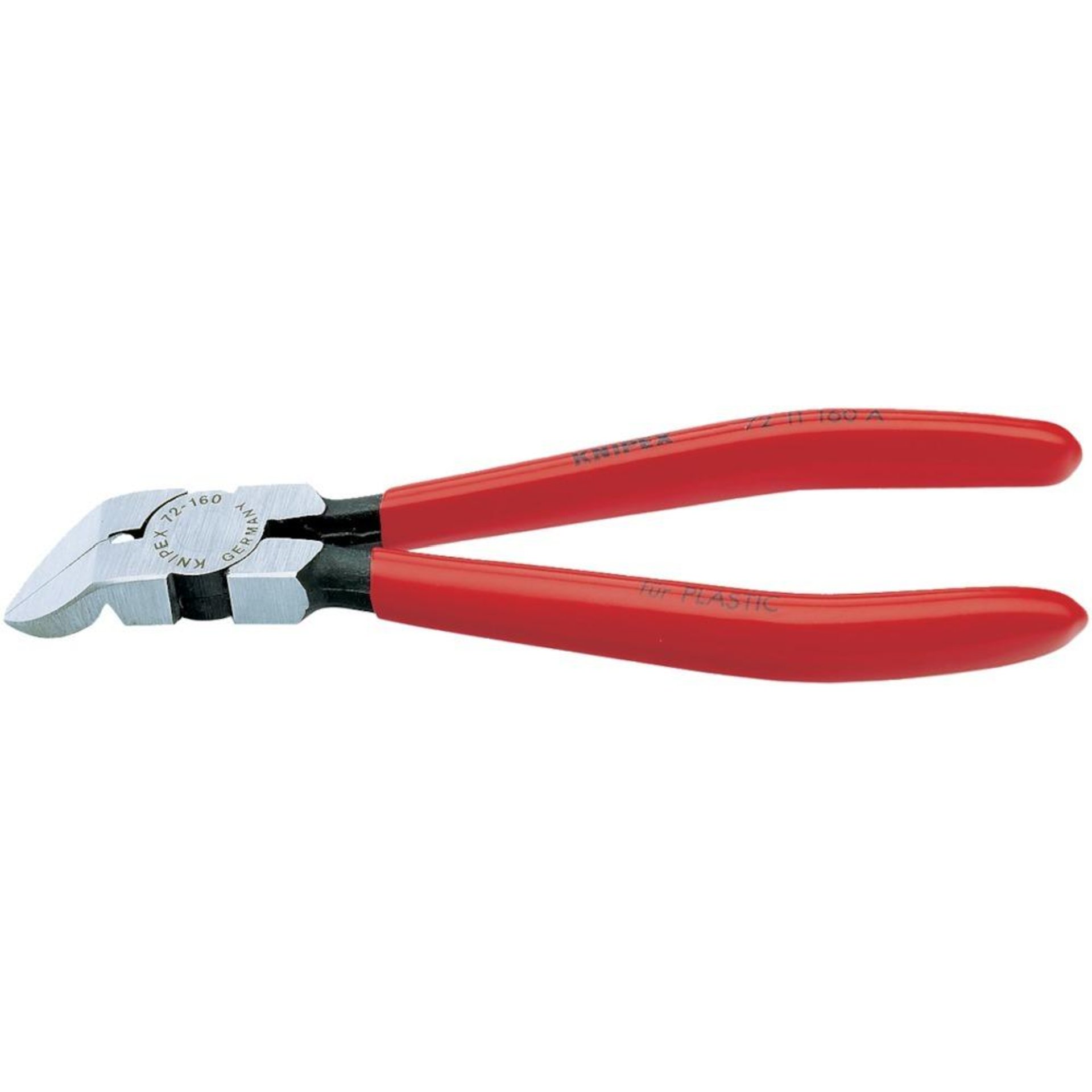 Seitenschneider für Kunststoff gewinkelt 45Grad 160mm KNIPEX