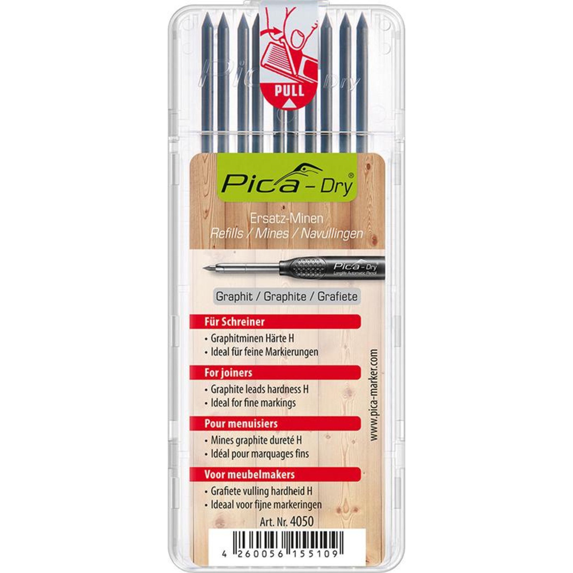 Minen-Set für Tieflochmarker Pica-Dry Graphit Pica
