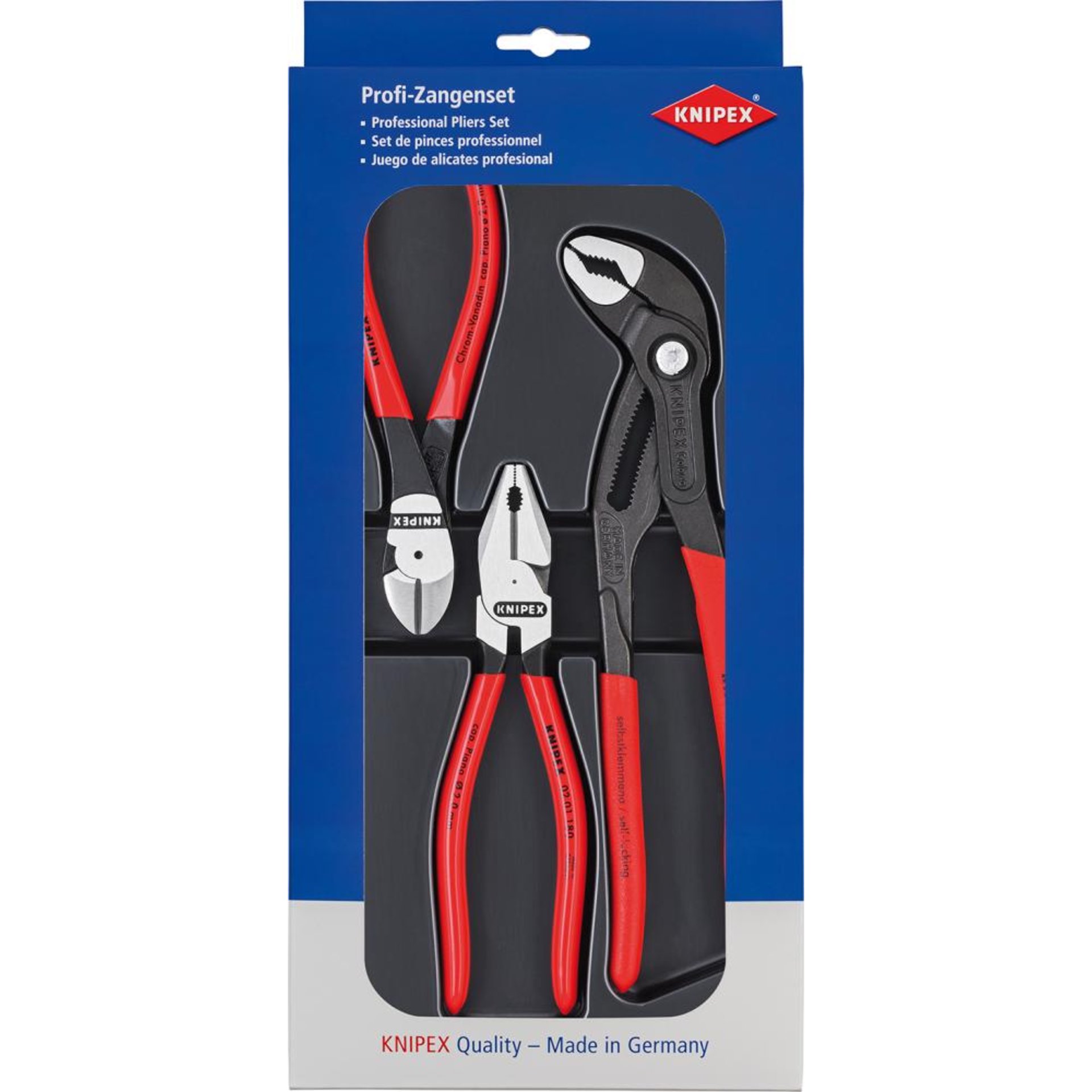 Zangen-Satz Kraft 3-teilig KNIPEX