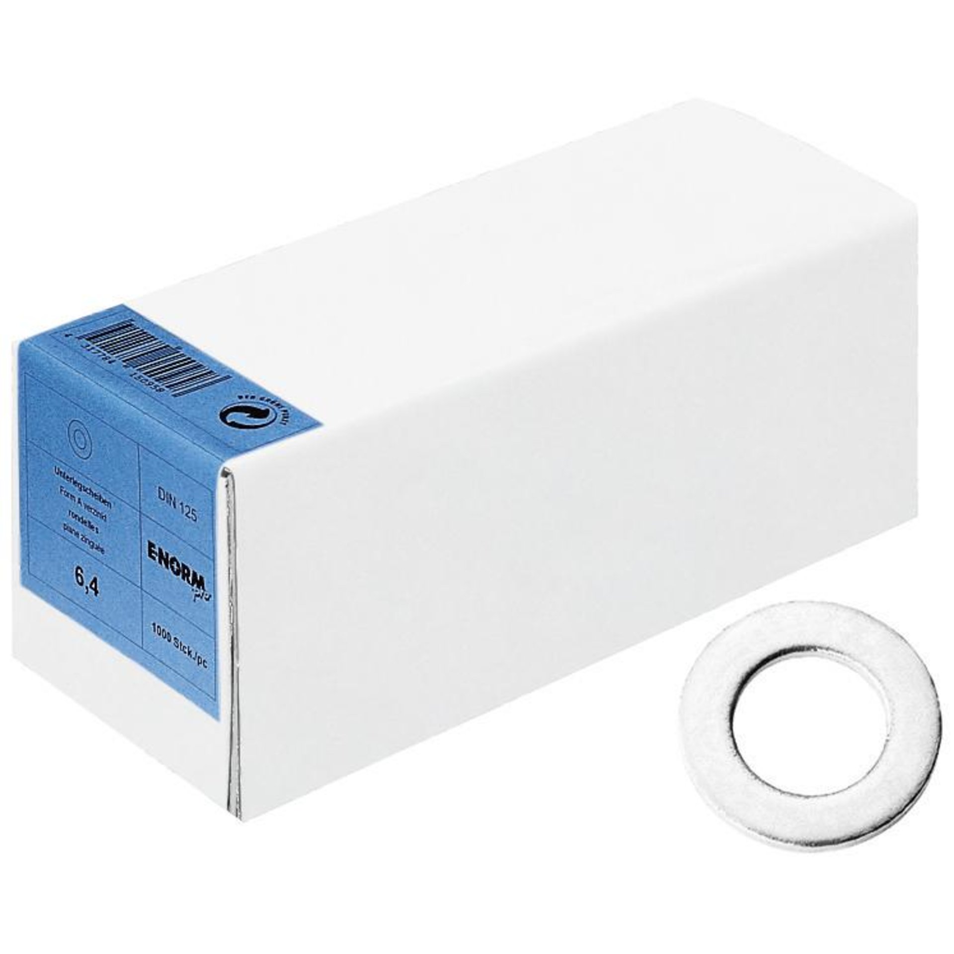 DIN 125 / ISO 7089 U-Scheibe, 200 HV, Form A, verzinkt, Kleinpakete