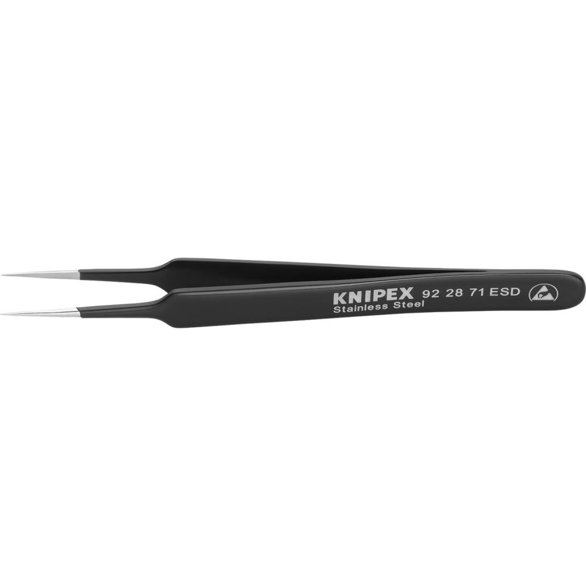 Pinzette ESD Nadelform 110mm schwarz KNIPEX