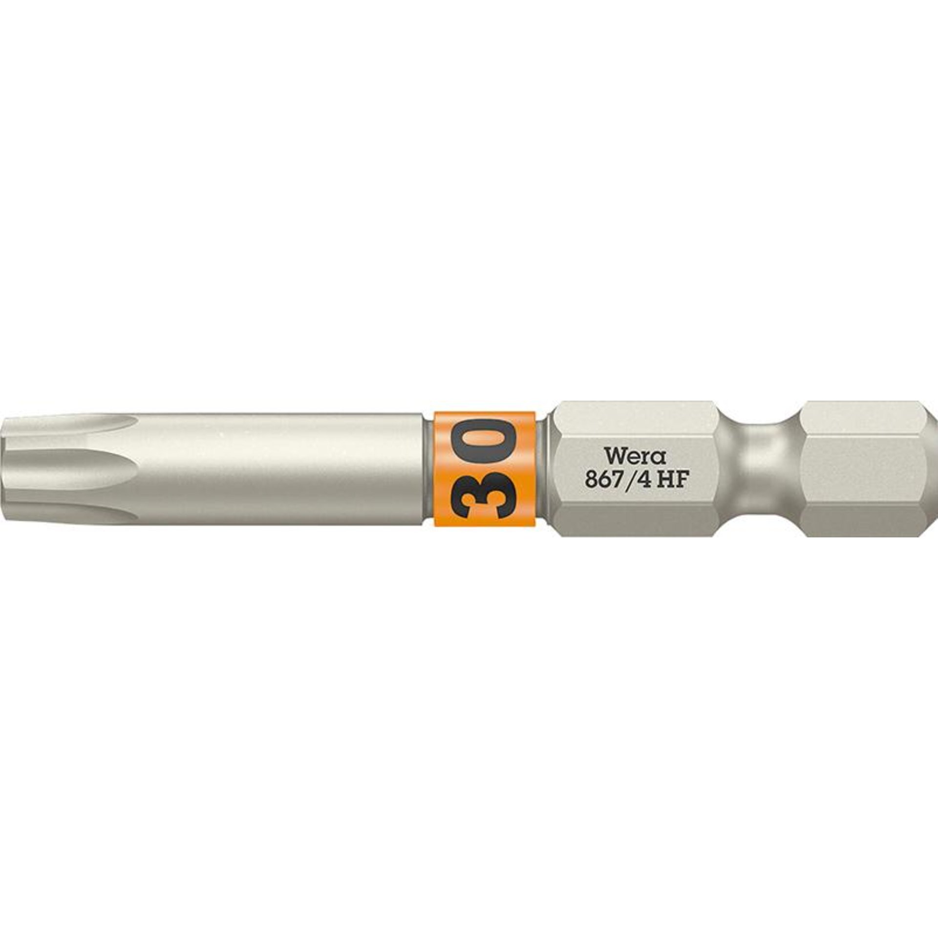 Bit zähhart 1/4" DIN 3126 E6,3 T30x50mm Haltefunktion Wera