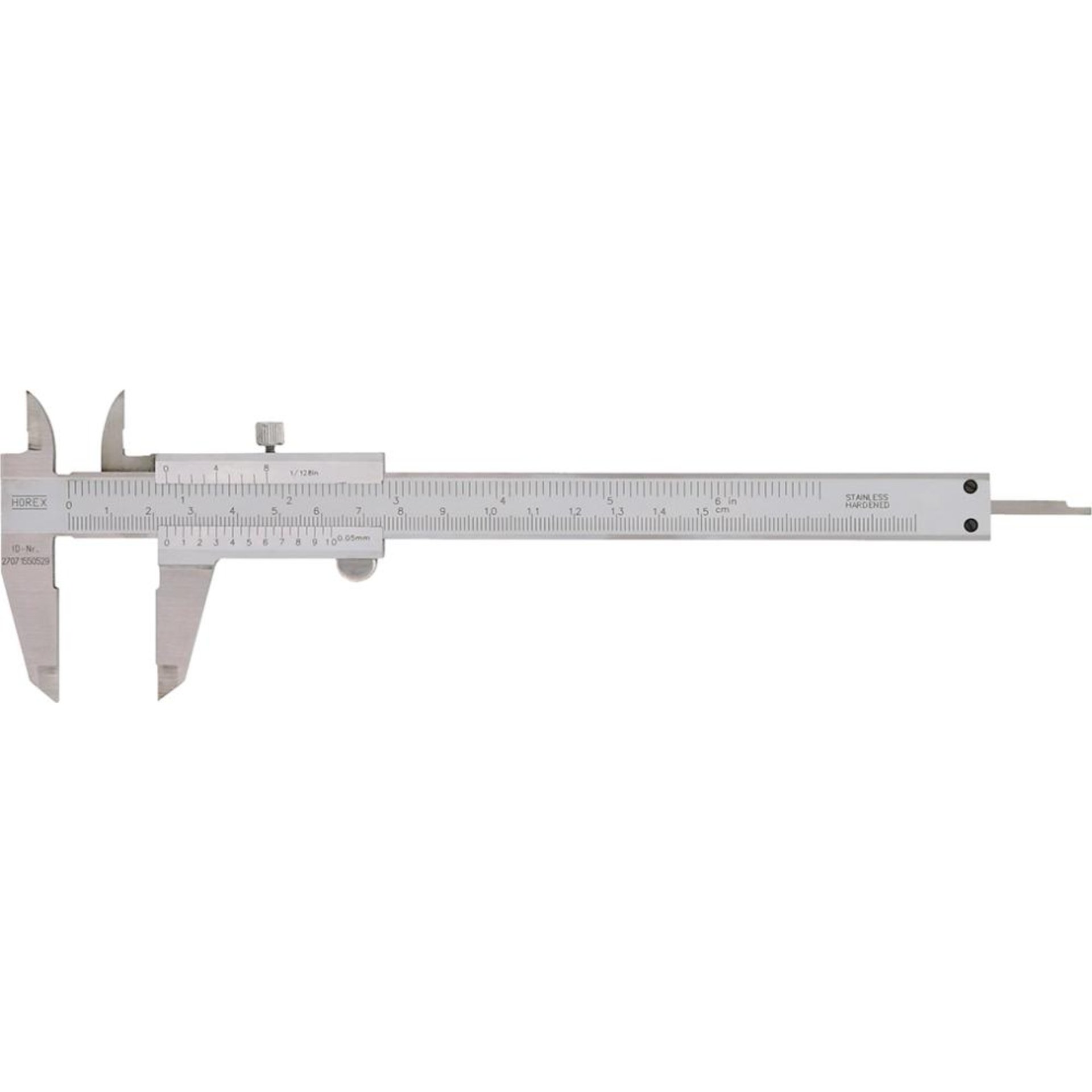 Taschenmesssch. Festst. 150mm rostfrei Horex