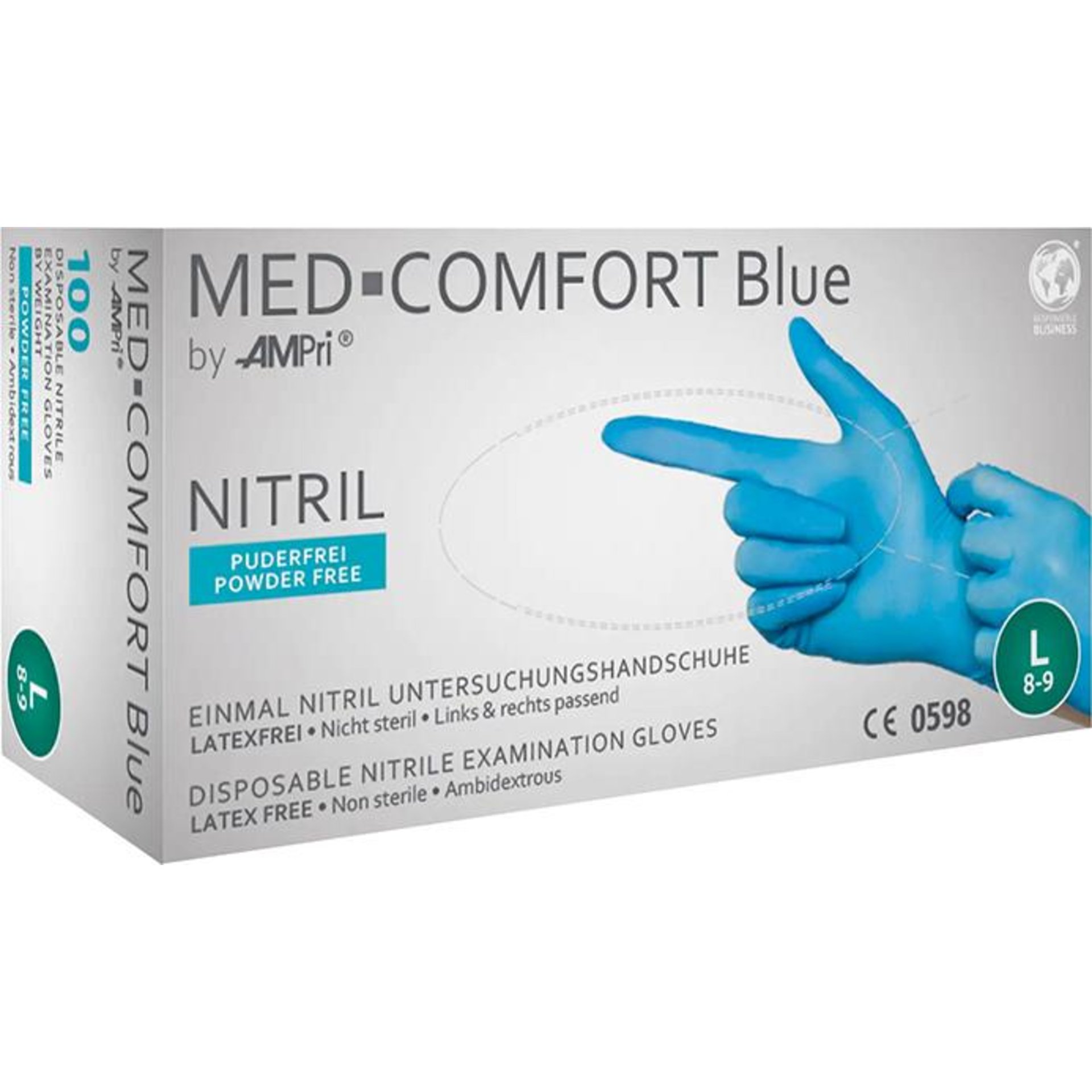 Einweghandschuhe MED COMFORT BLUE