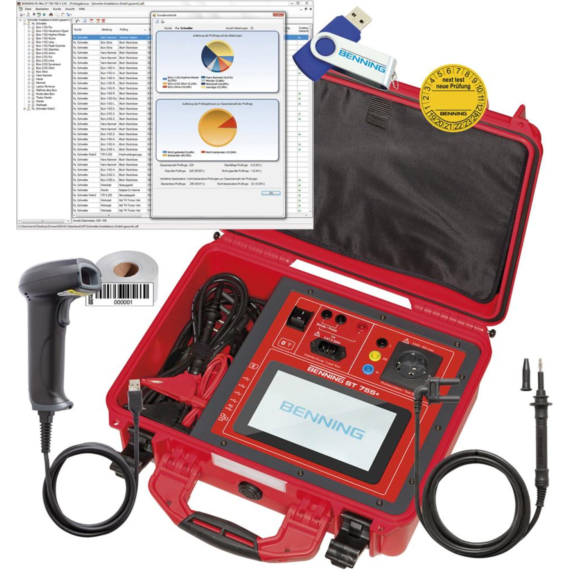 Gerätetester ST 755+SET BENNING