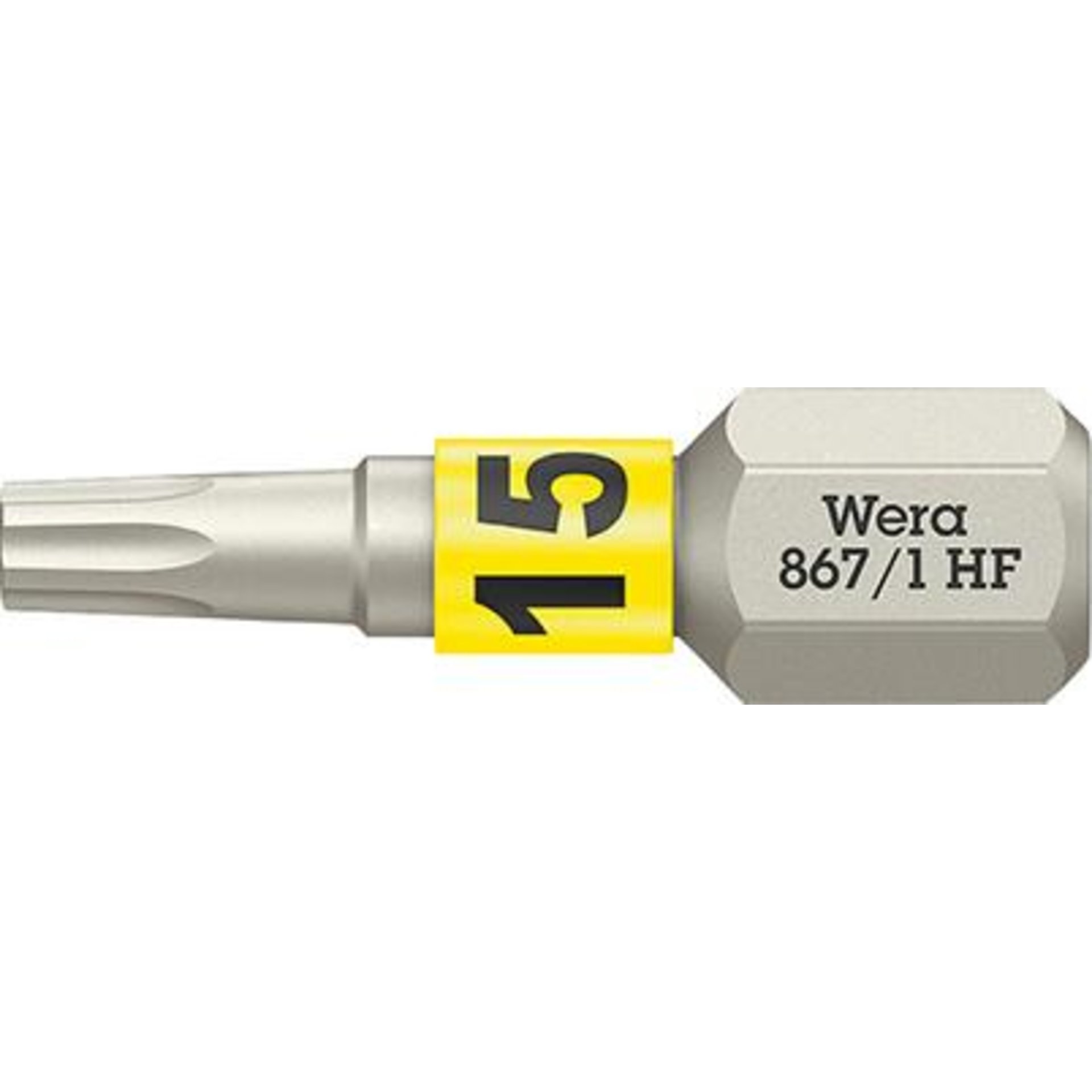Bit zähhart 1/4" DIN 3126 C6,3 T15x25mm Haltefunktion Wera