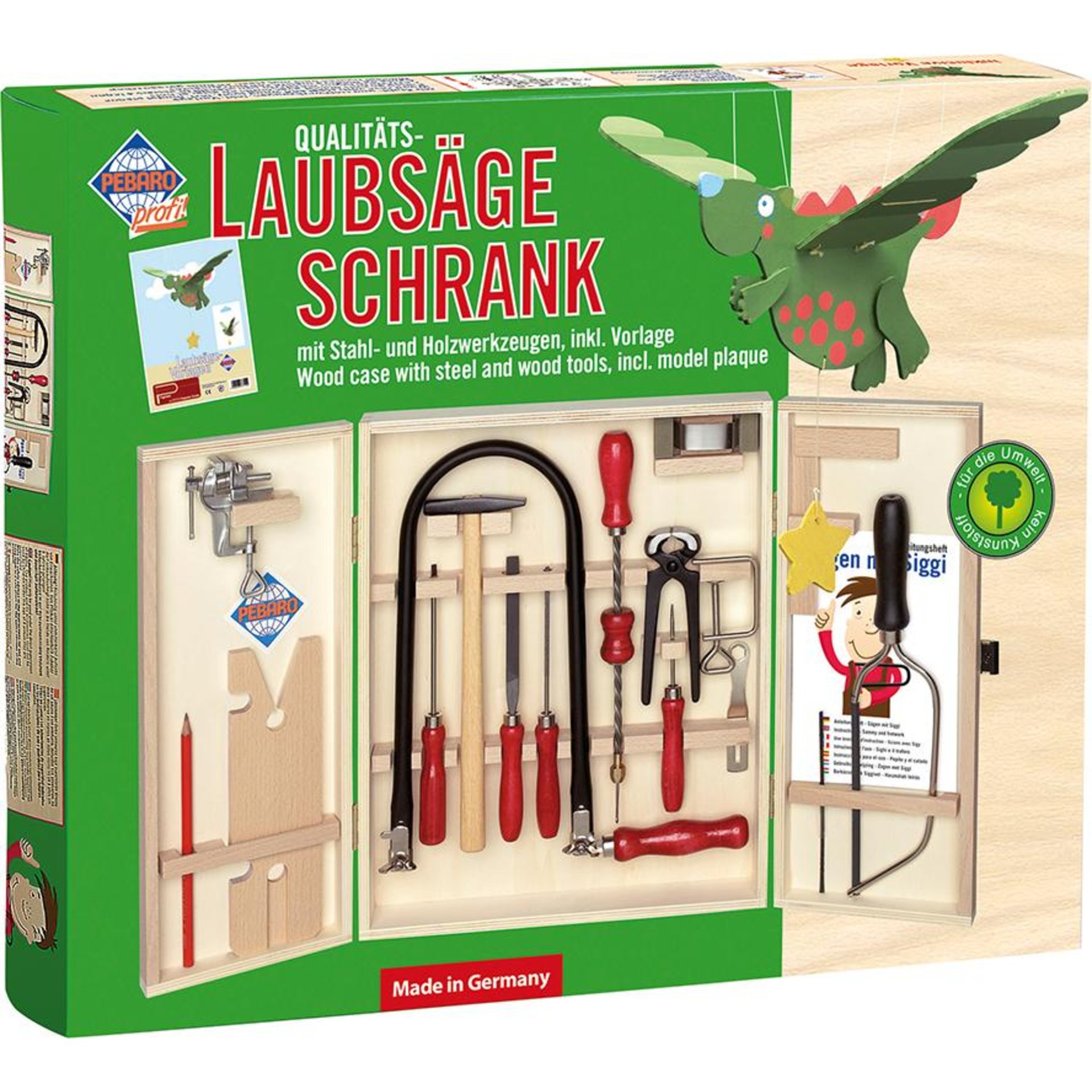 Laubsägeschrank "Öko" Type 401S 19tlg. Bausch