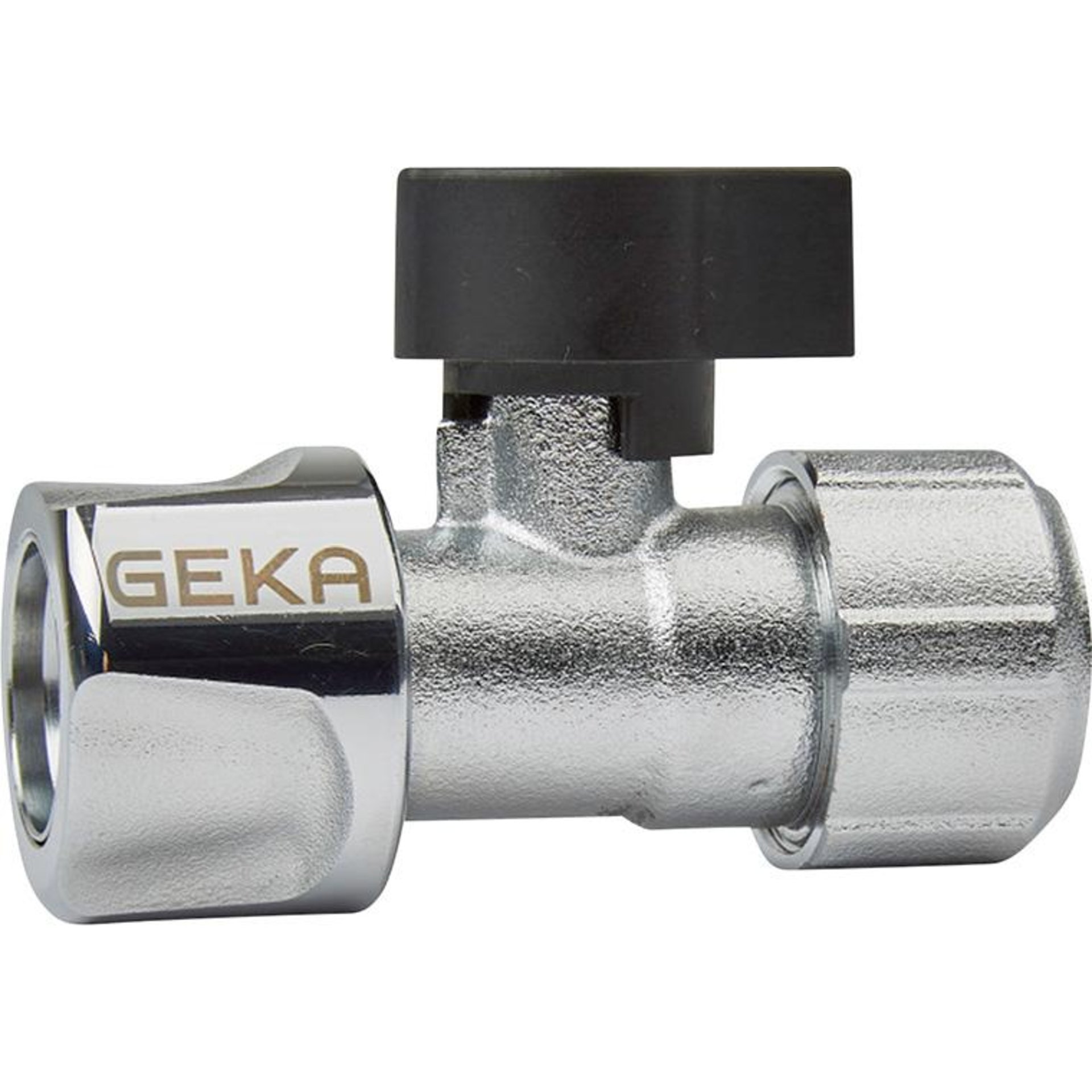 Schlauchstück Stecksystem1/2"-13mm MS Cr m.Kugelhahn GEKA plus Beschaffungsartikel