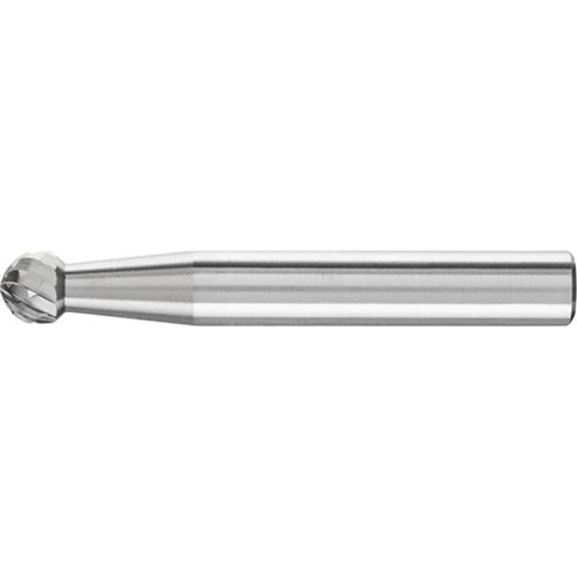 HM-Frässtift KUD, Kugelform, Zahnung 4
