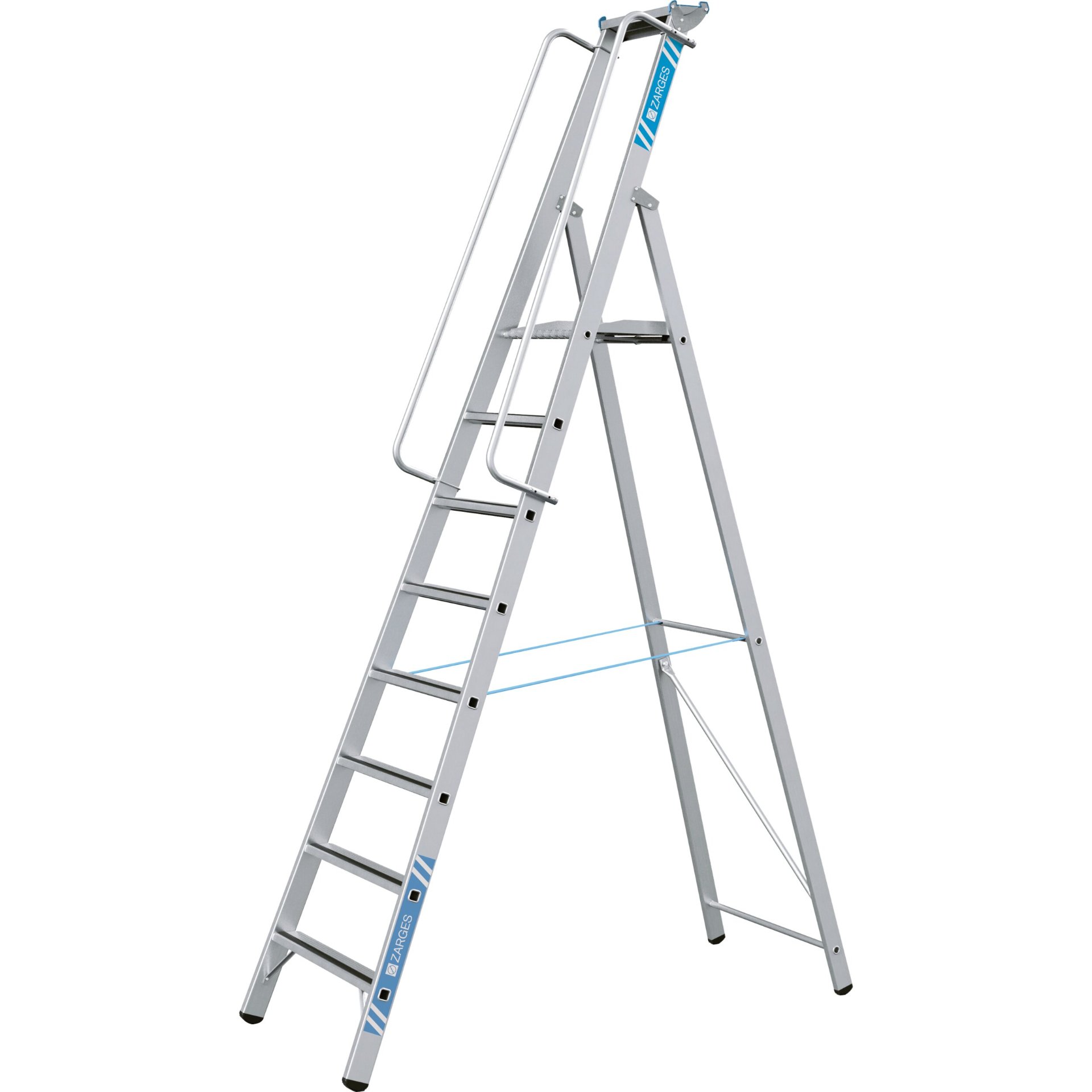 Meistertritt S - LM-Stehleiter m Plattform 8 Stufen