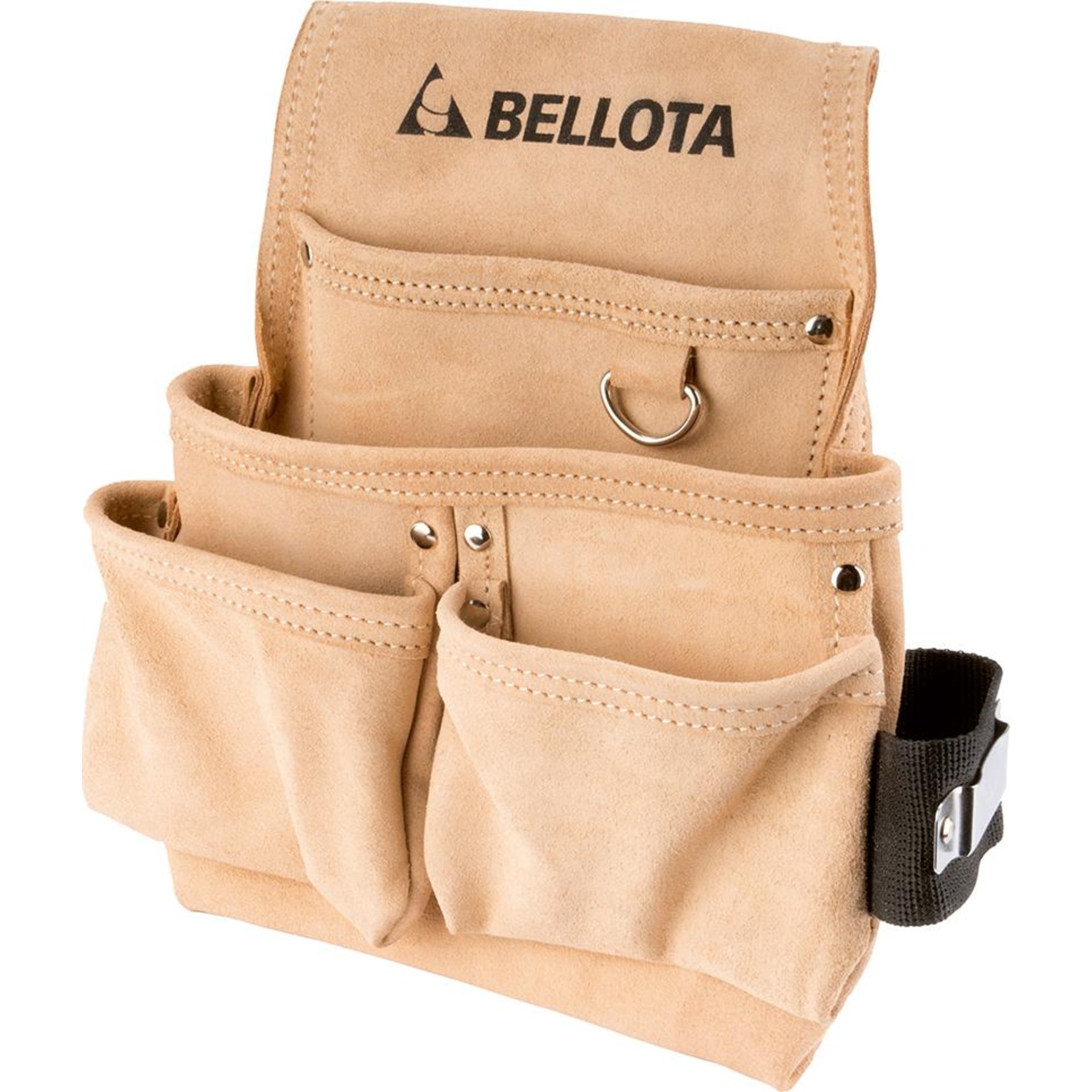 Werkzeuggürtel, Leder, 4 Taschen Bellota