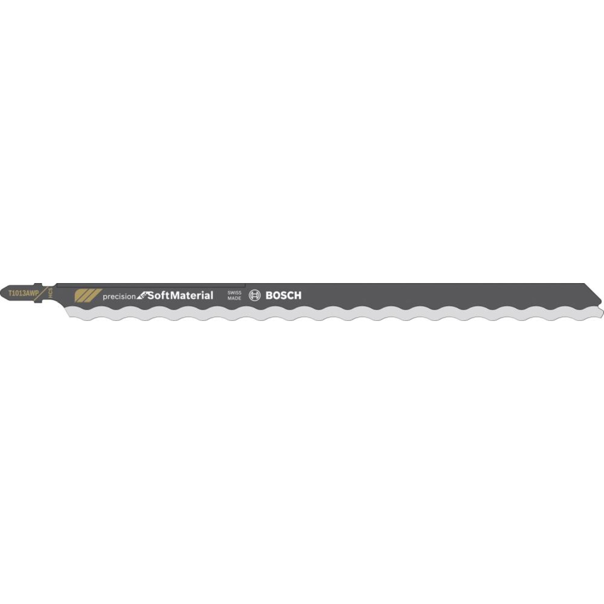 Stichsägeblatt T 1013 AWP Bosch VE à 3 Stück Precision f SoftMaterial