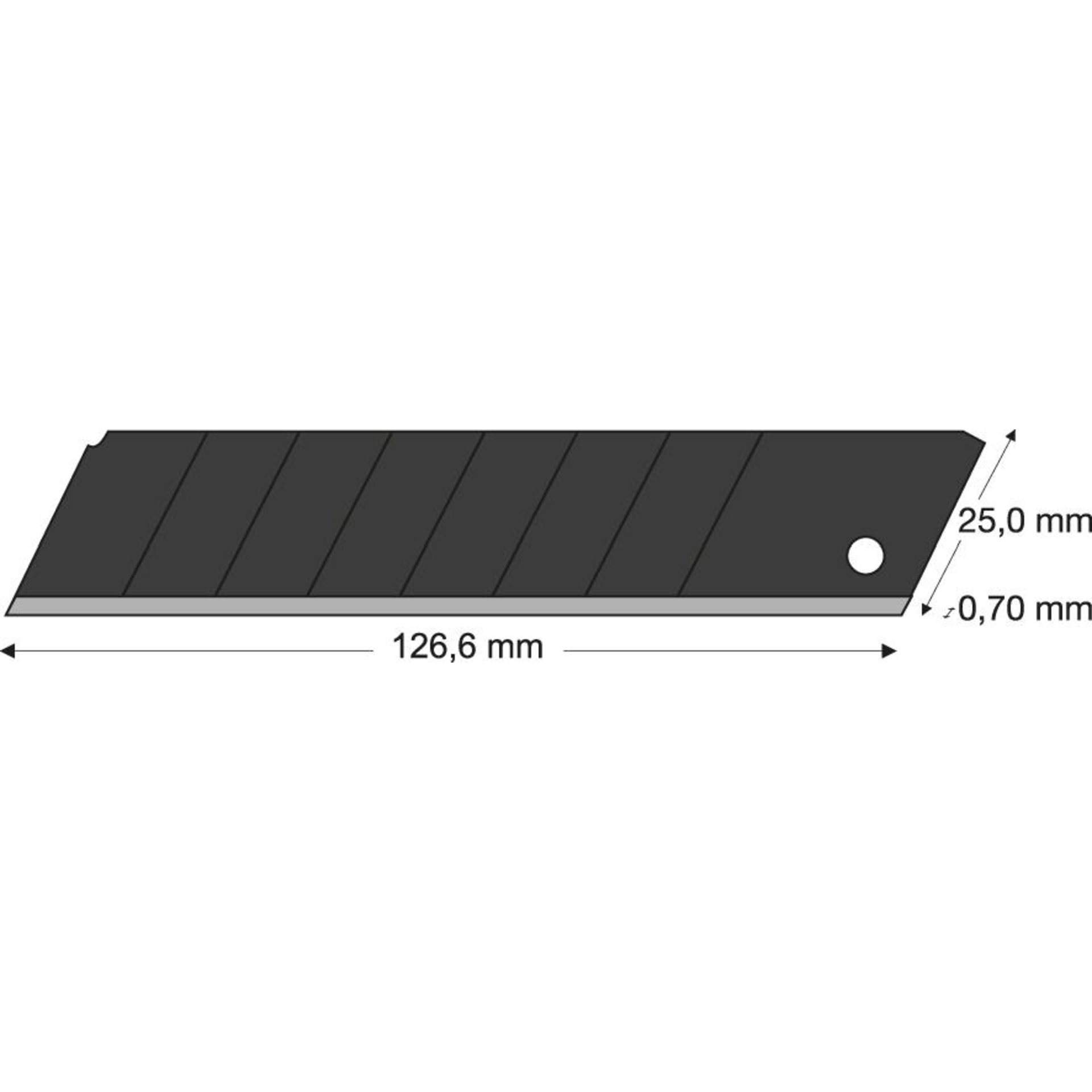 Abbrechklinge black 25mm Pack a 10 Stück LUTZ BLADES