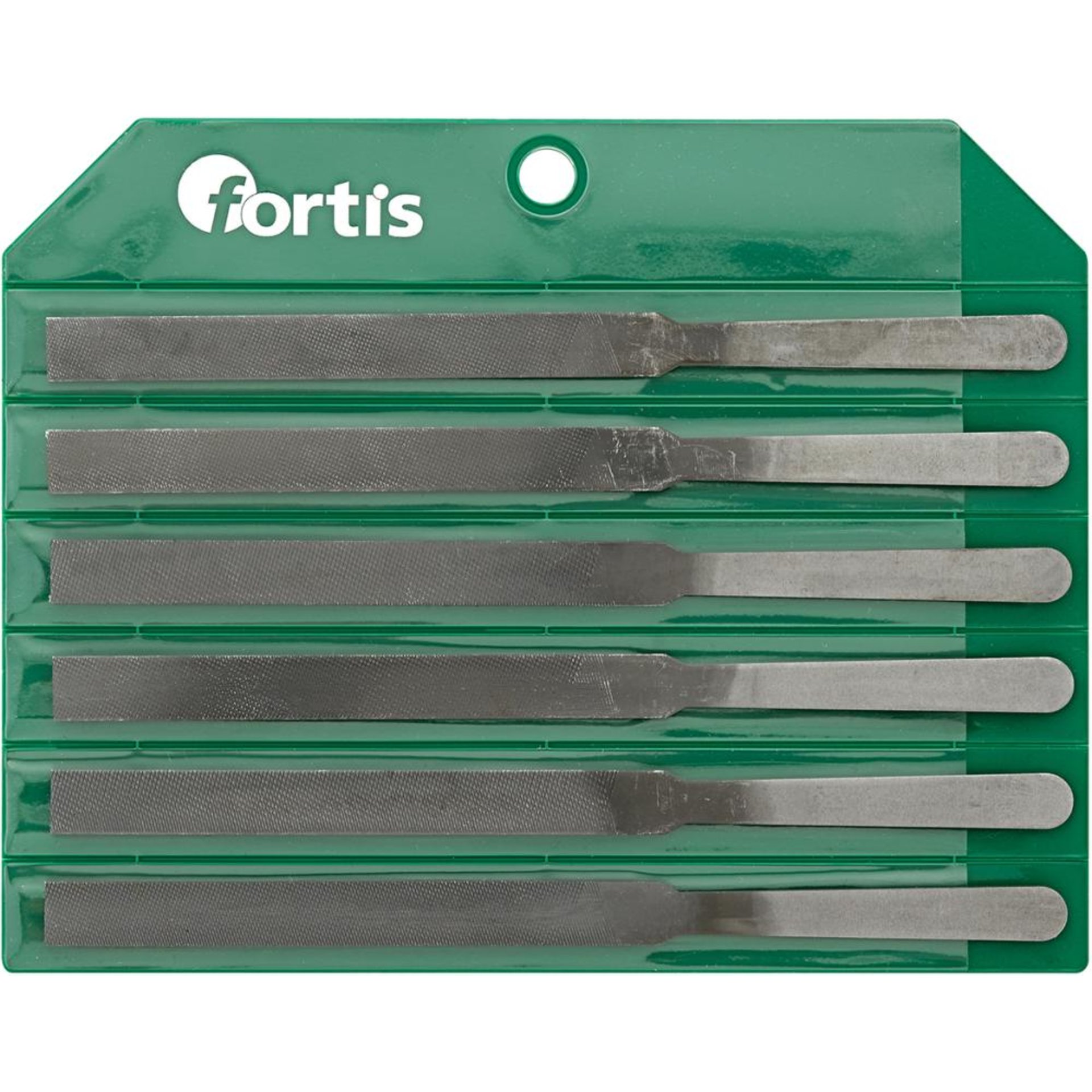 Kontaktfeilensatz 150mm 6tlg., Hieb 2 ohne Heft in Kunststofftasche FORTIS