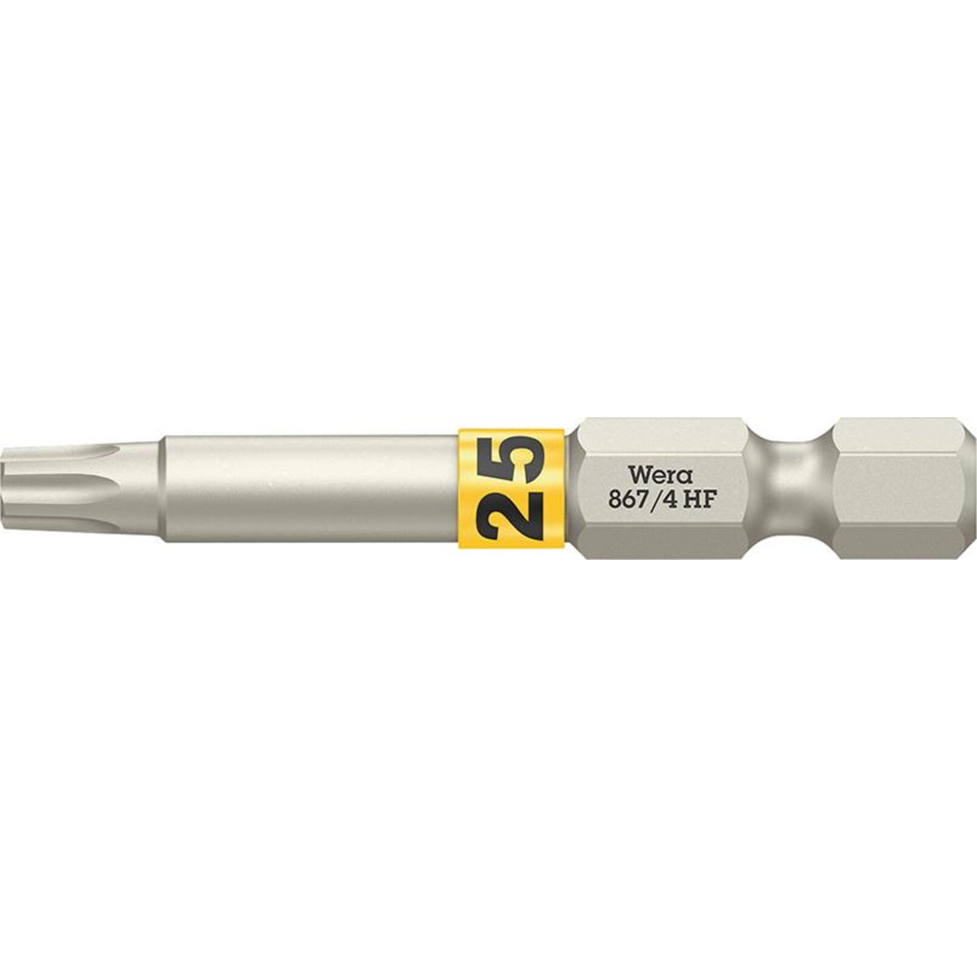 Bit zähhart 1/4" DIN 3126 E6,3 T25x50mm Haltefunktion Wera